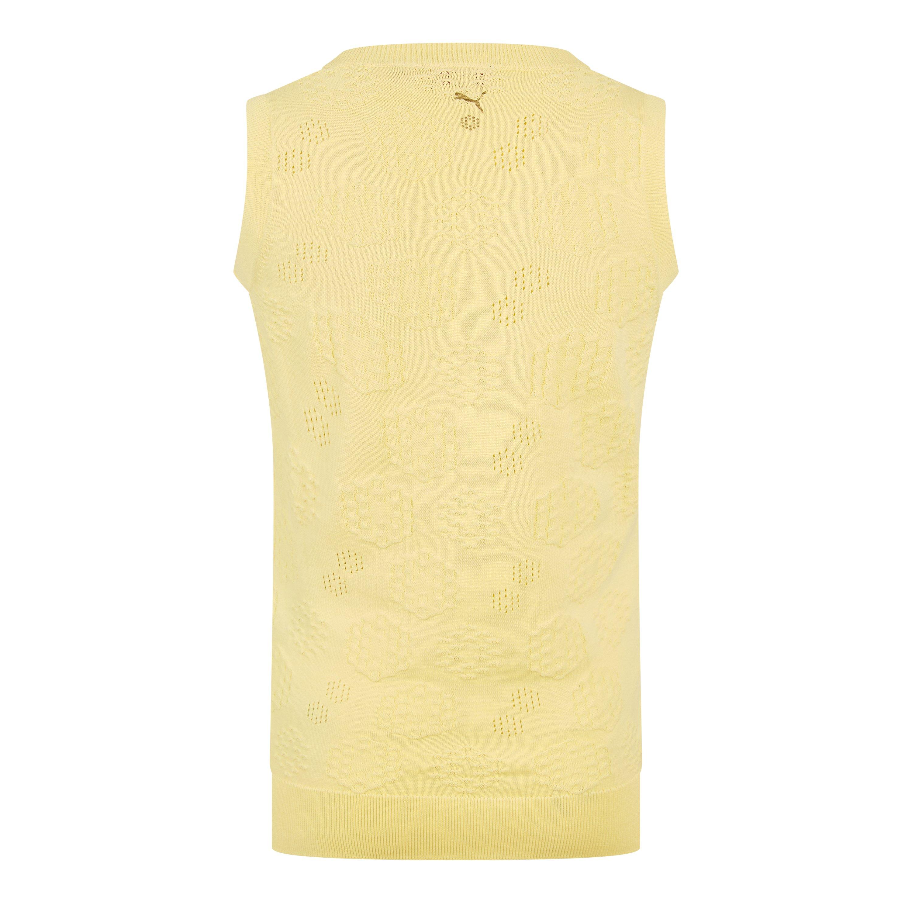 Yellow - Puma - Golf Sl Knit Top Womens - 2