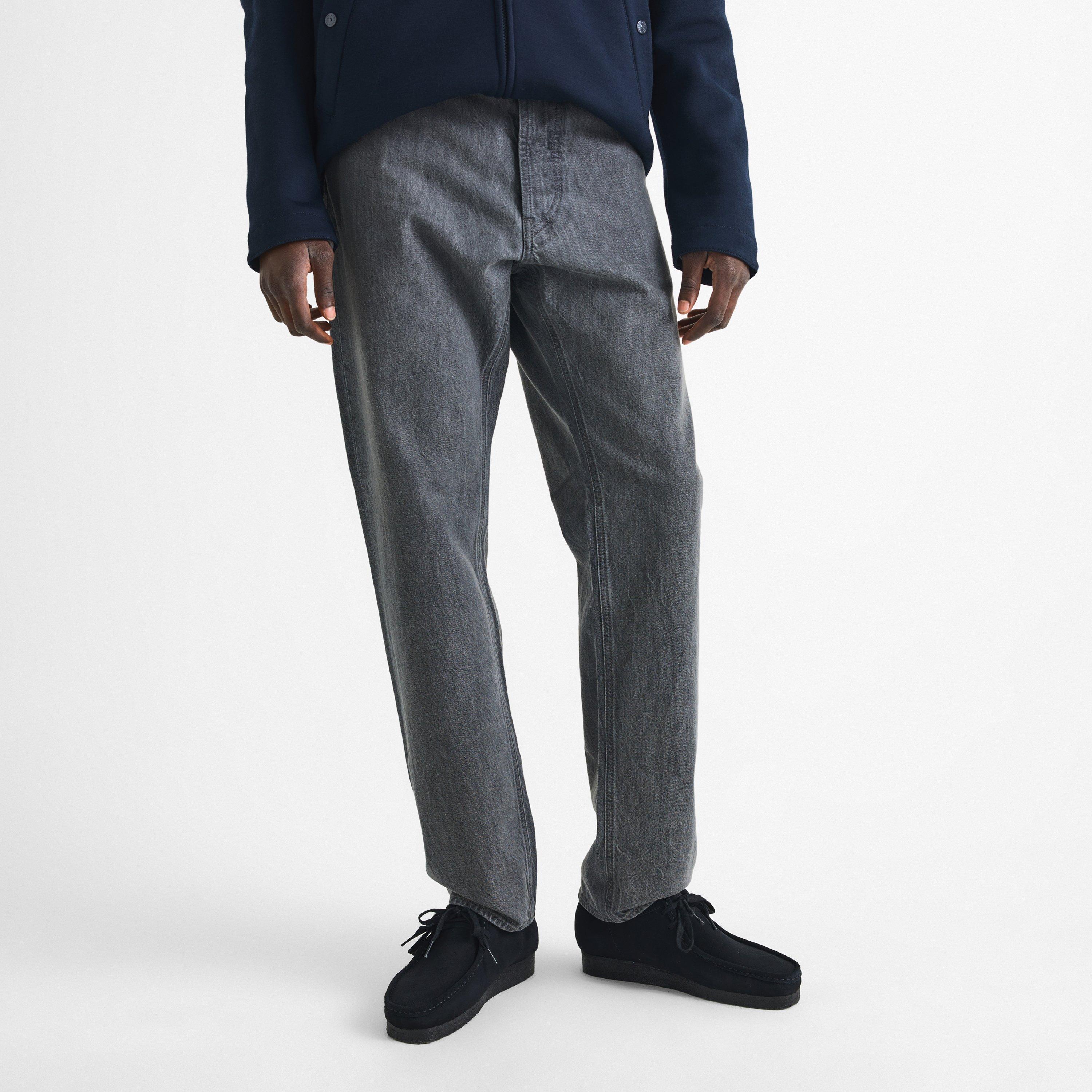 Grey Wash VJ604 - Stone Island - Men's Denim Research Cotton Straight Leg Jeans - 3