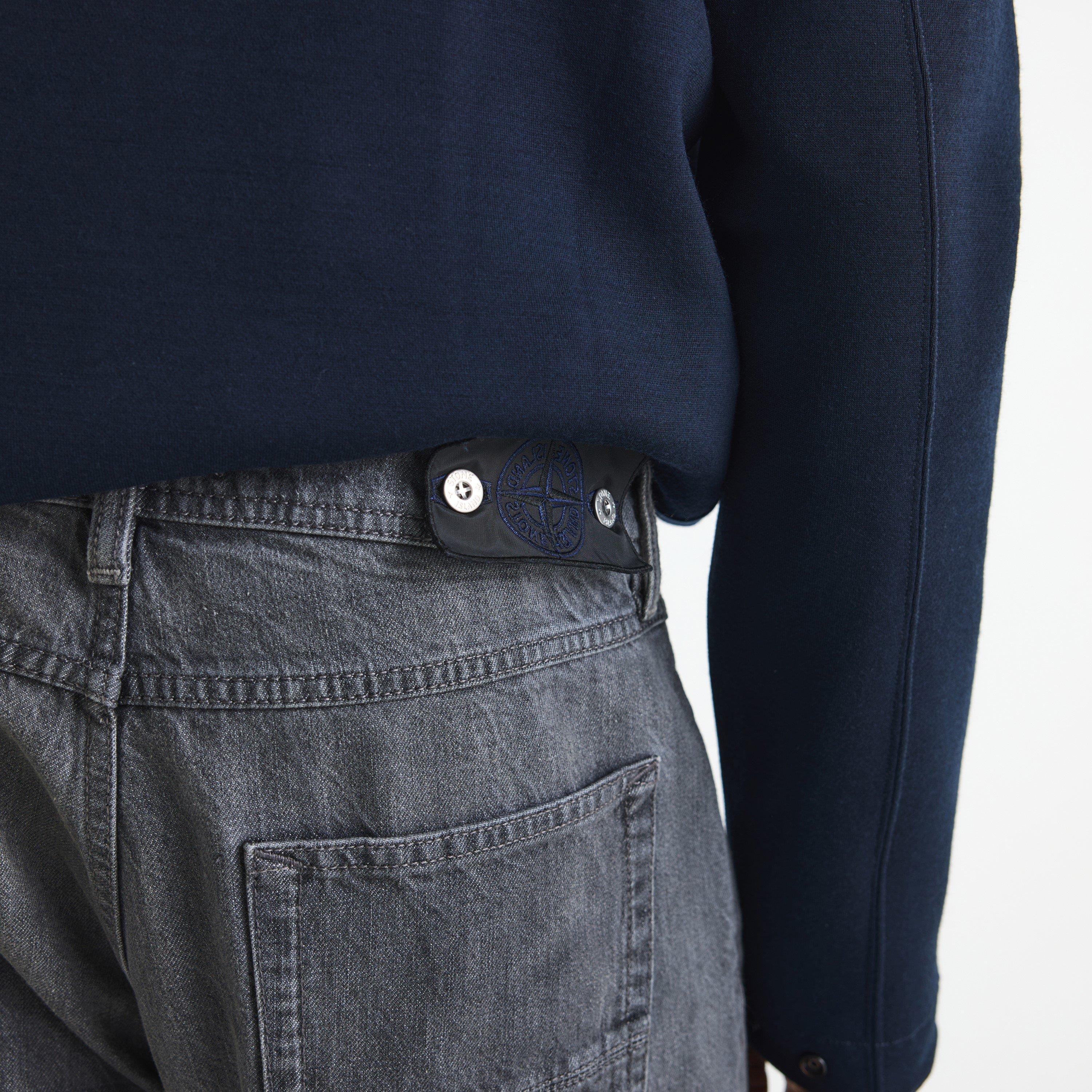 Grey Wash VJ604 - Stone Island - Men's Denim Research Cotton Straight Leg Jeans - 5