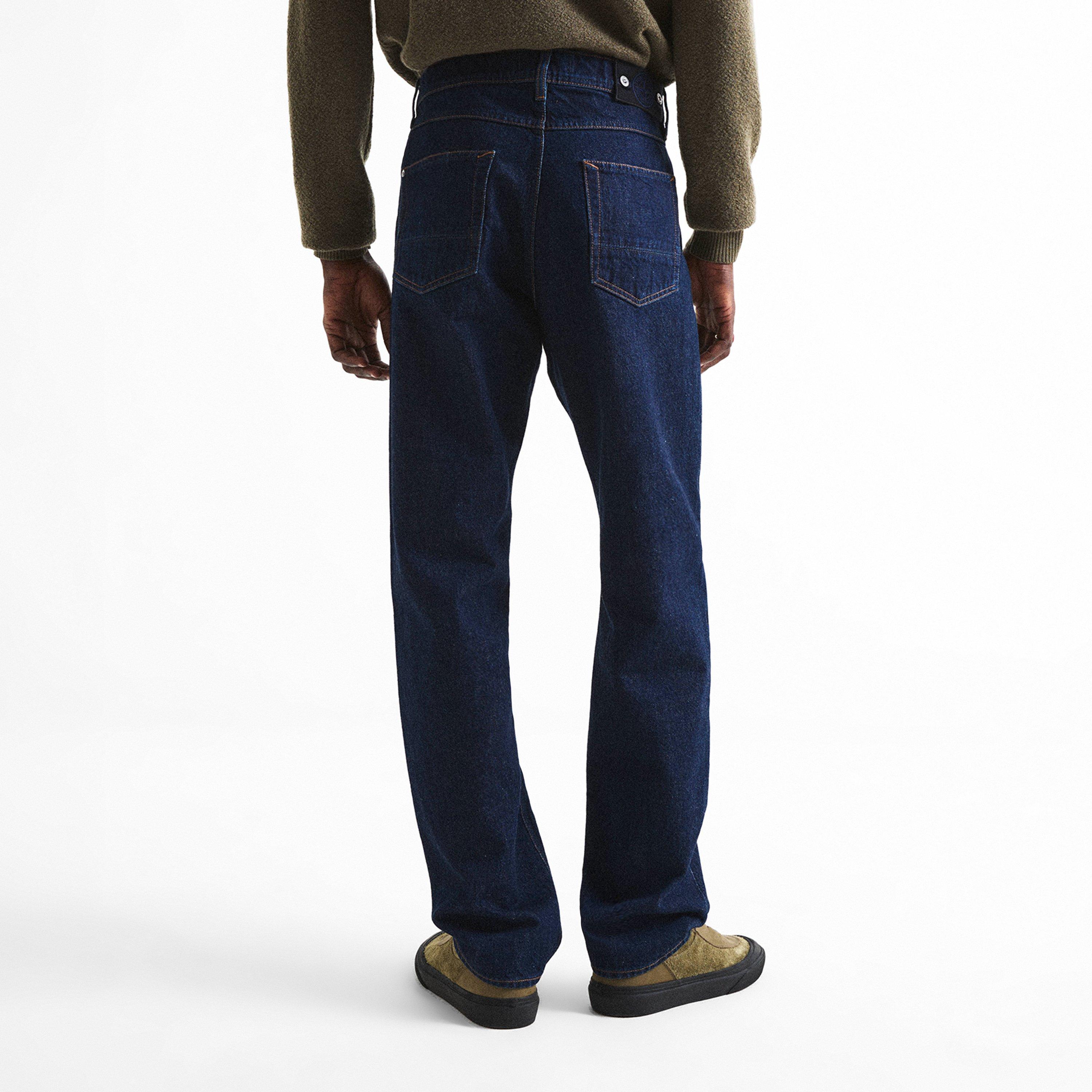Blu Rinse VJ201 - Stone Island - Men's Denim Research Cotton Straight Leg Jeans - 4