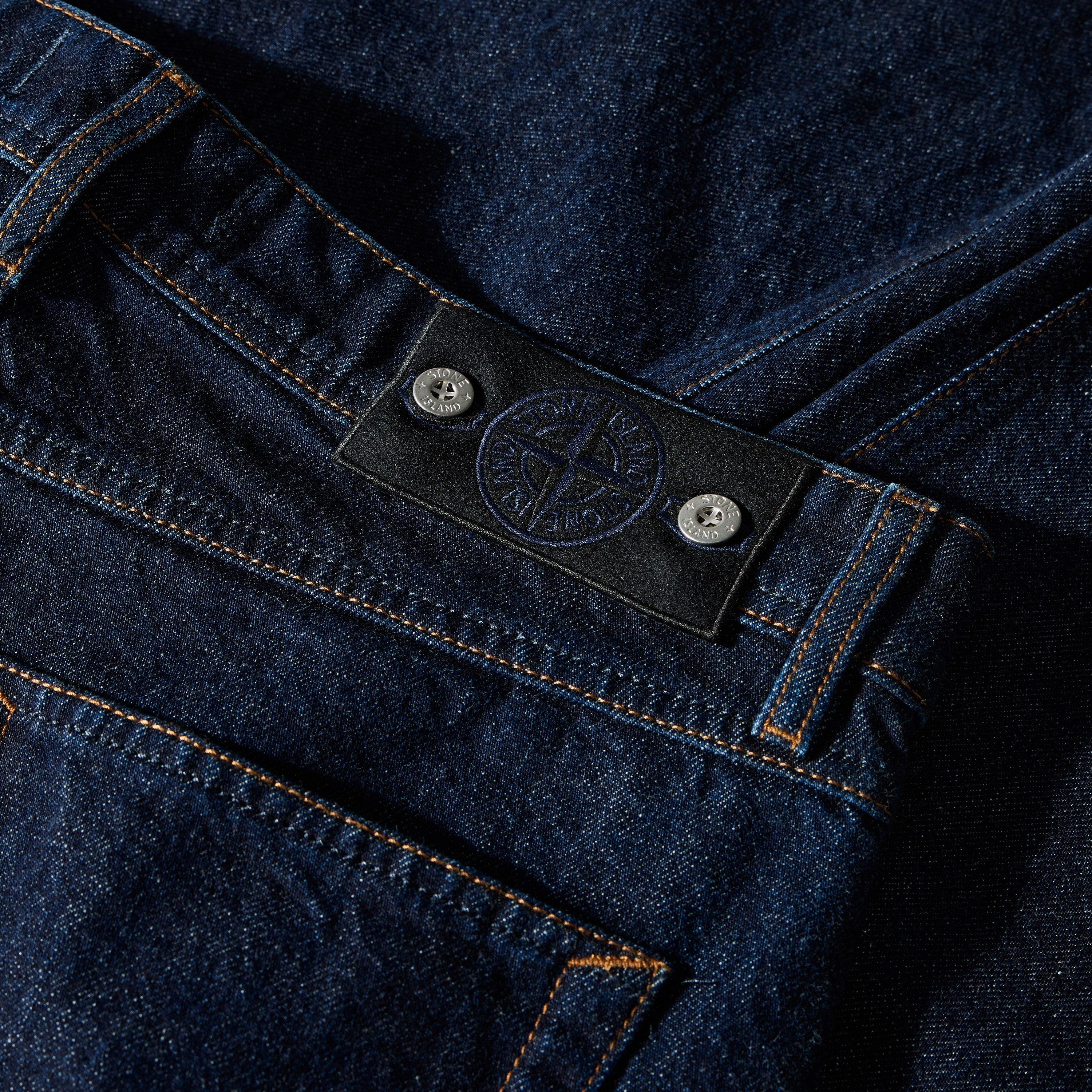 Blu Rinse VJ201 - Stone Island - Men's Denim Research Cotton Straight Leg Jeans - 5