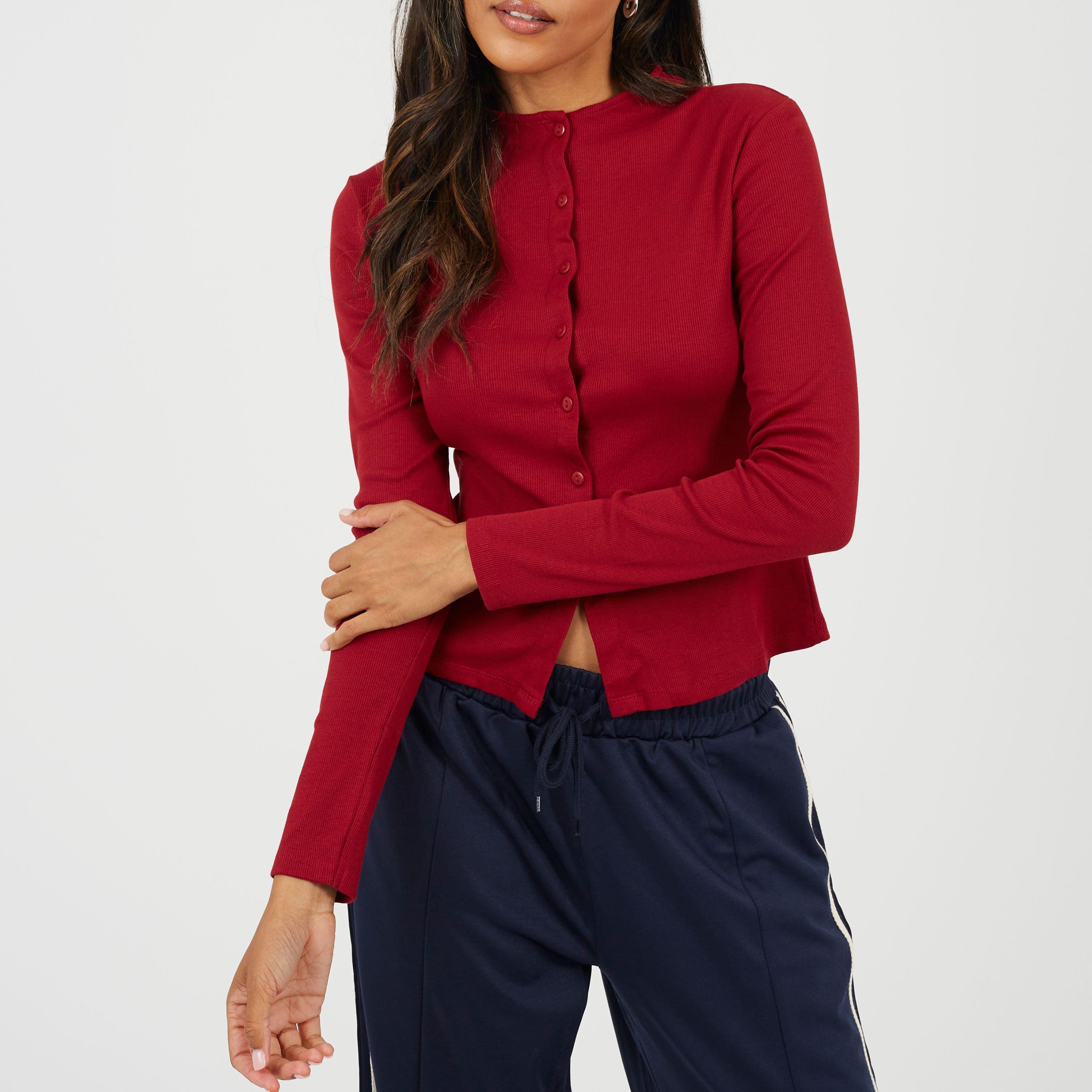 Rouge - Brave Soul - BS Womens Long Sleeve Button Through Top - 1