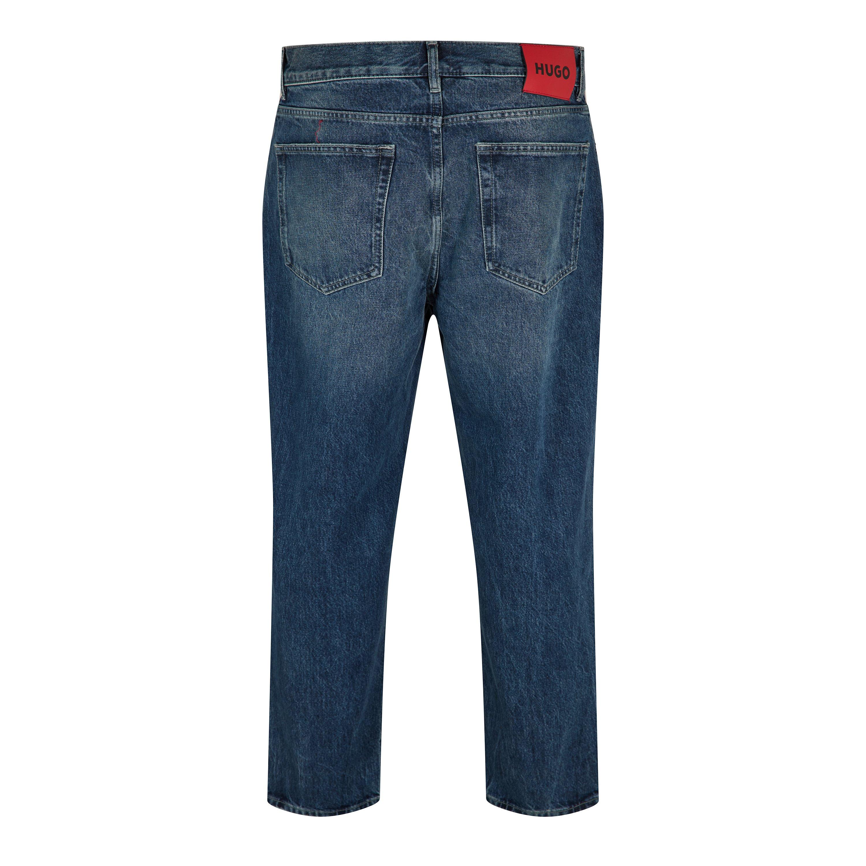 Navy - Hugo - Hugo 838 10276866 01 Slim Fit Jeans Mens - 2