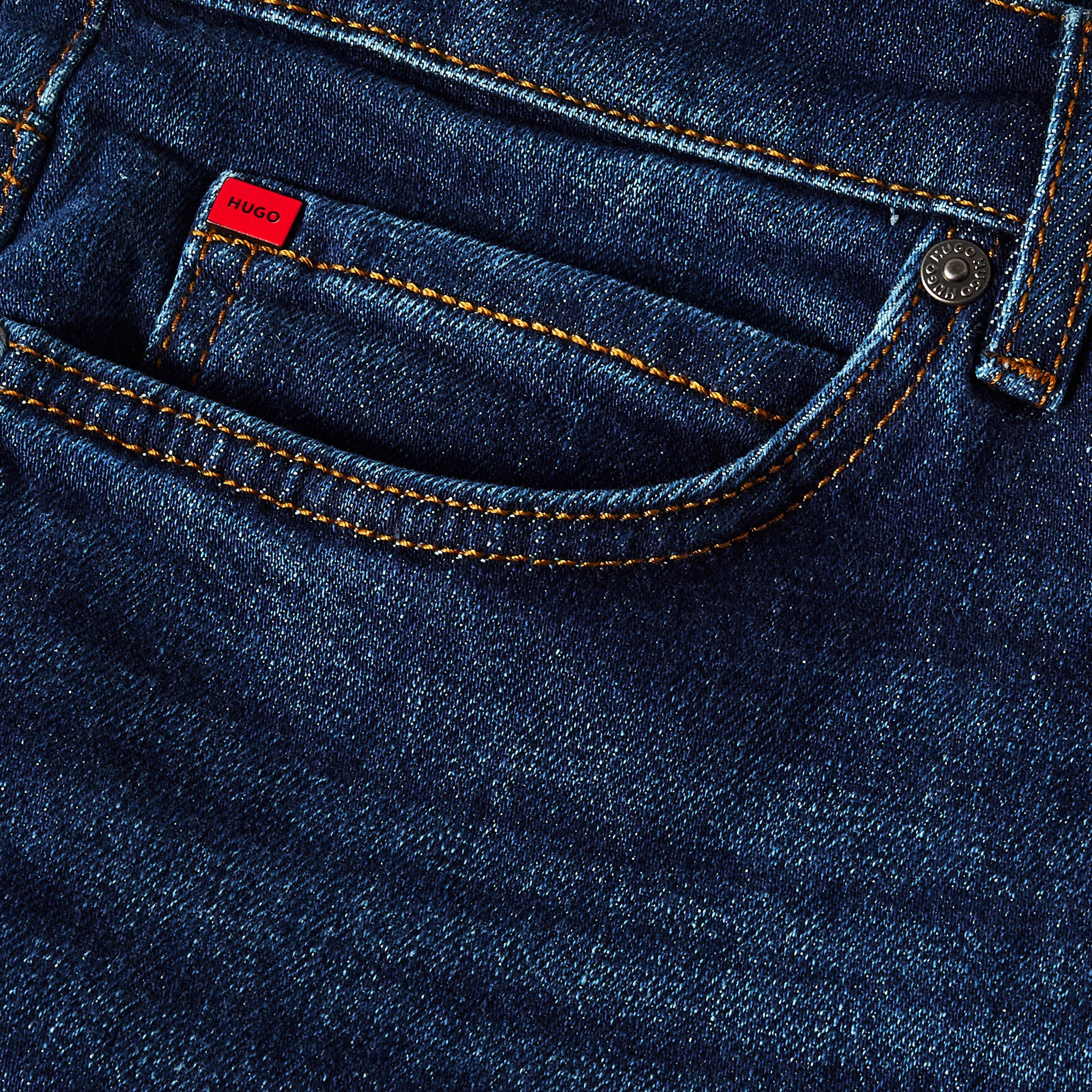 Dark Blue - Hugo - Hugo 634 10258290 03 Slim Fit Jeans Mens - 3