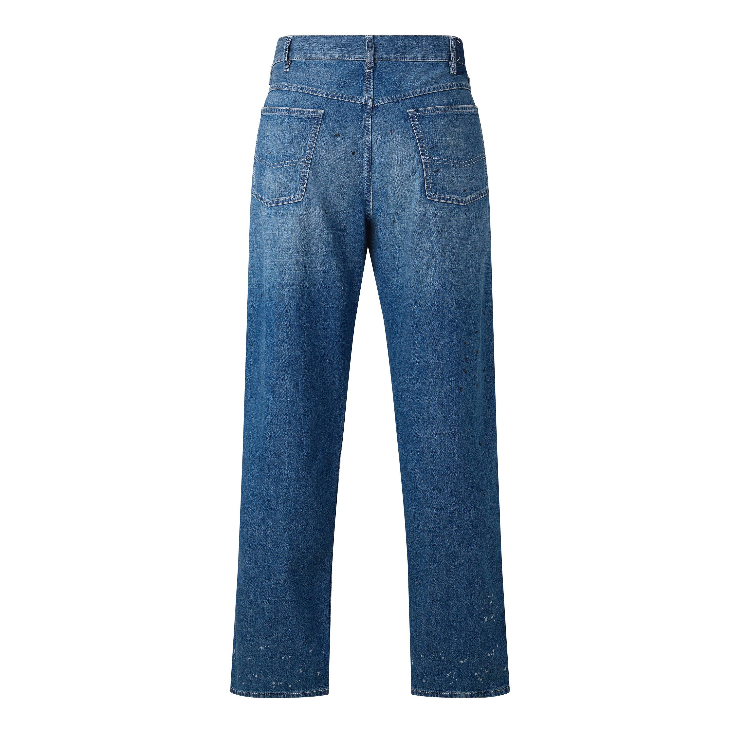 Old Blue Spots - Maison Margiela - Stained Straight Leg Jeans - 2