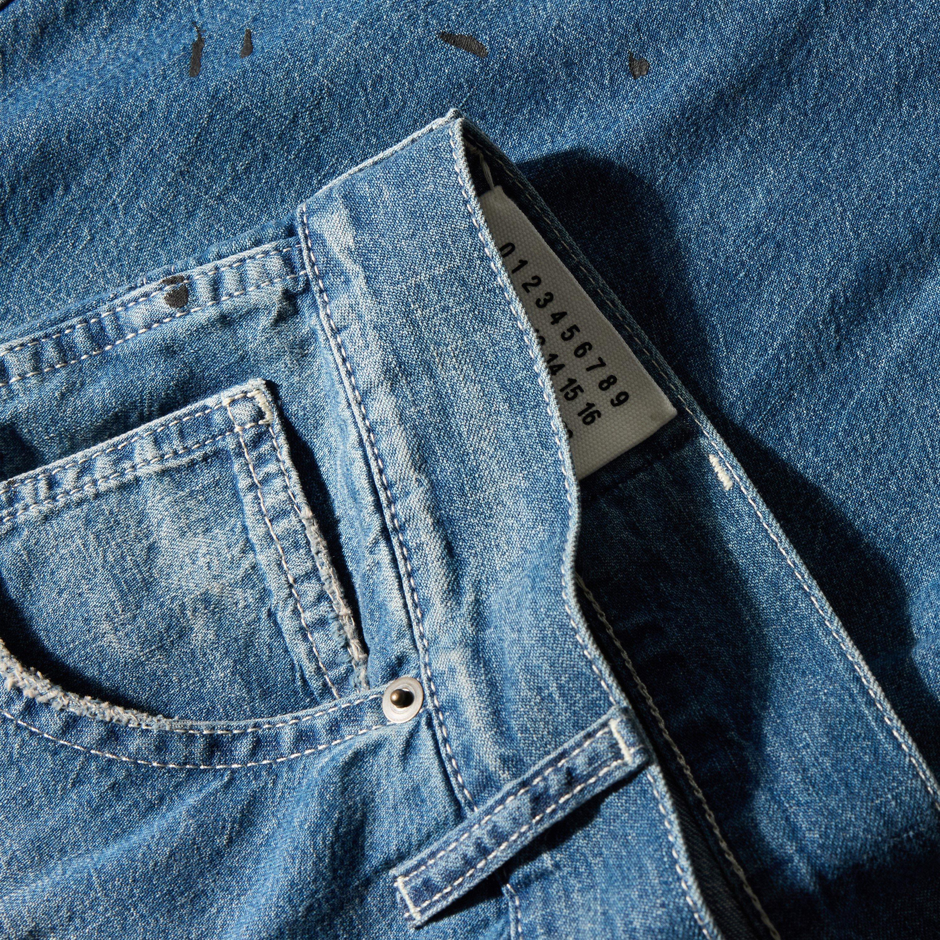 Old Blue Spots - Maison Margiela - Stained Straight Leg Jeans - 3
