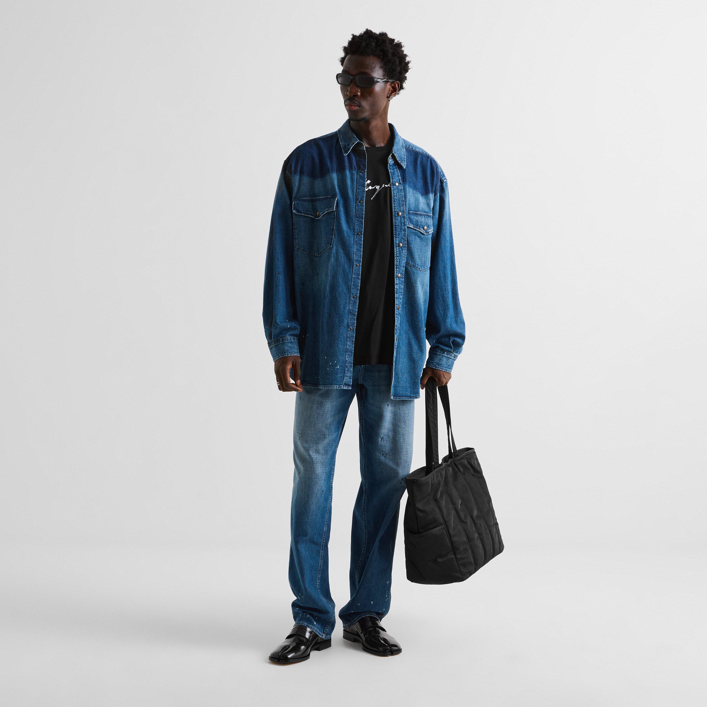 Old Blue Spots - Maison Margiela - Stained Straight Leg Jeans - 6