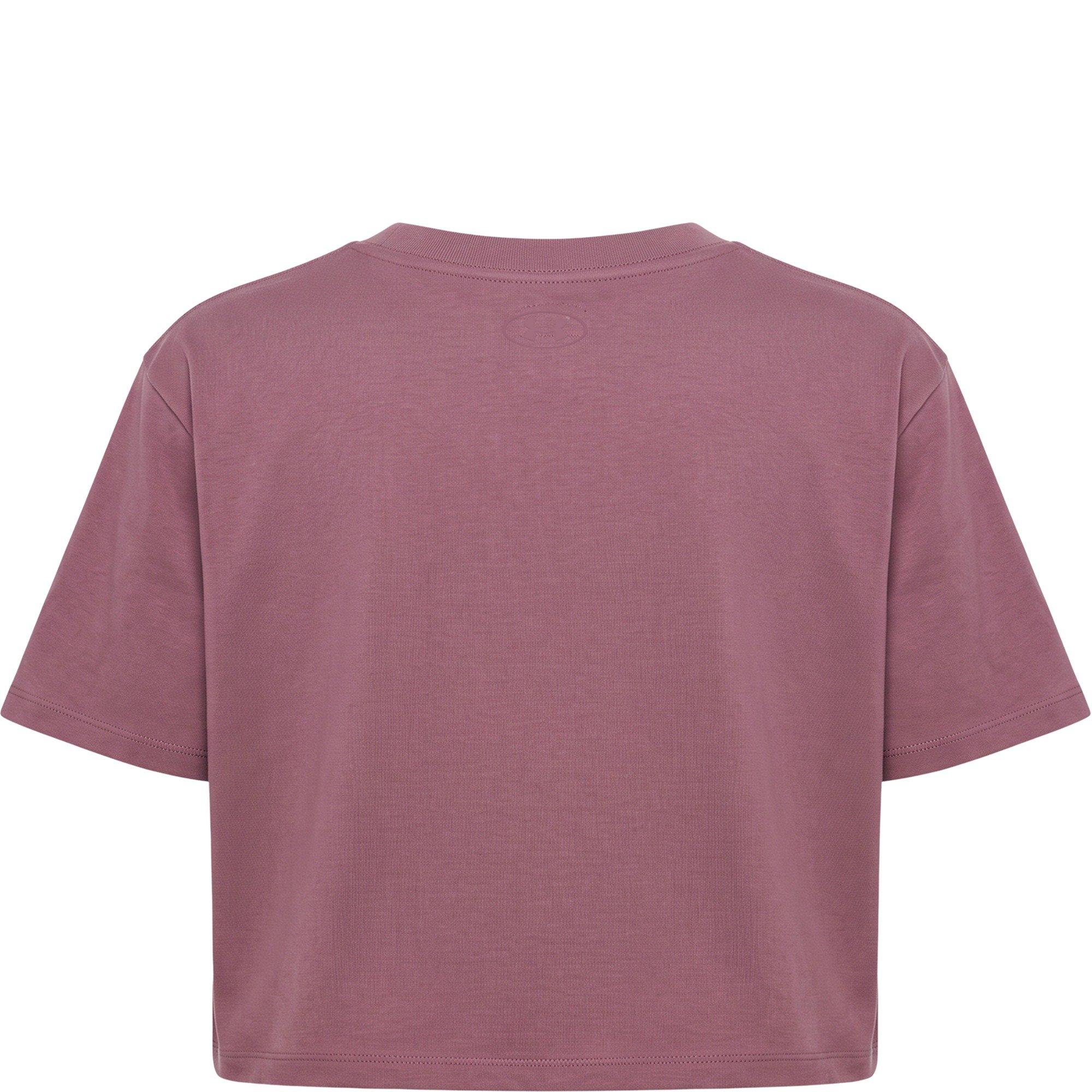 Maroon Mist - Under Armour - Women's Short Sleeve Cropped T-Shirt - 2
