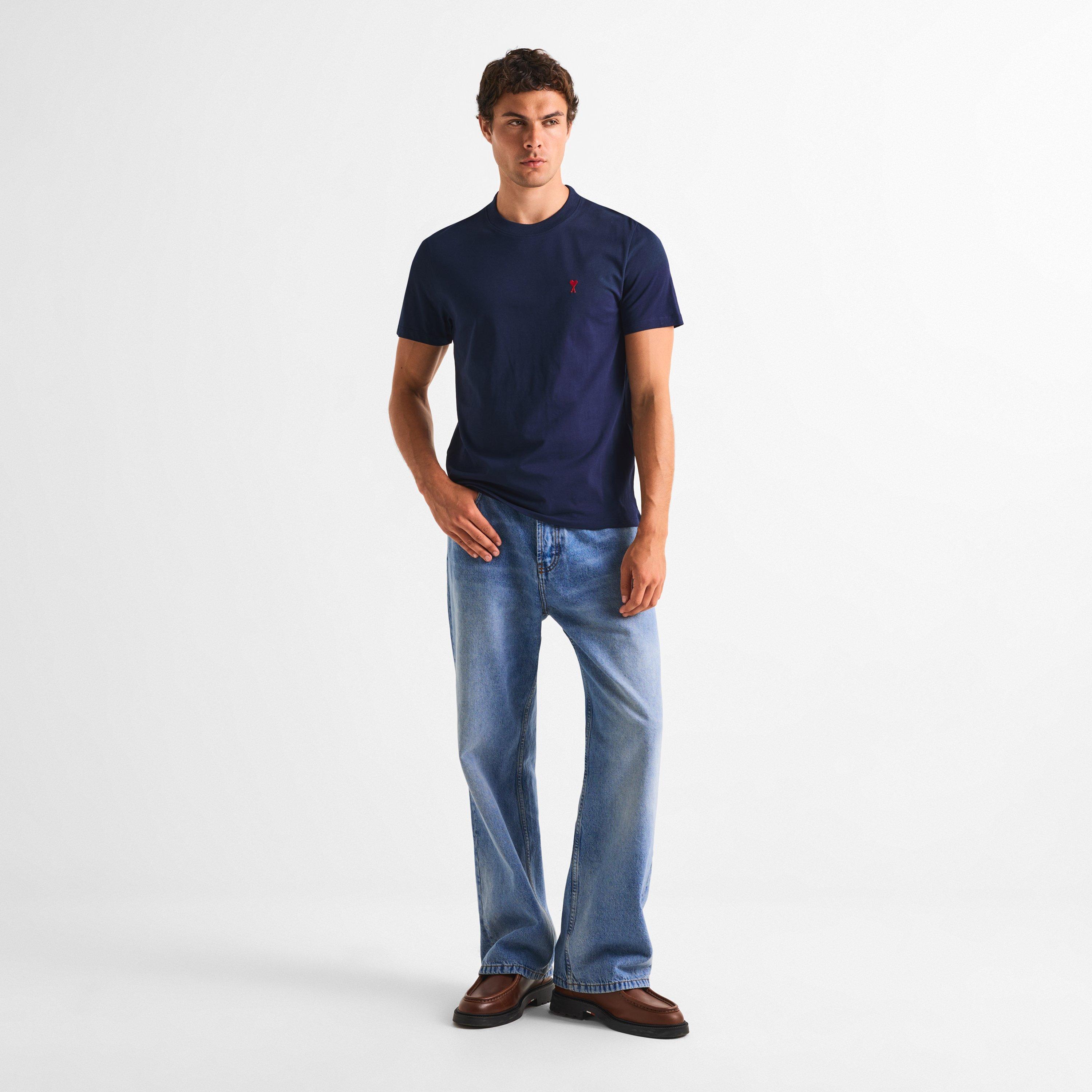 Used Indigo - Ami Paris - Large Fit Cotton Jeans - 6
