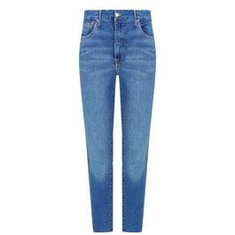 Good American Good Waist Crop Raw Hem Jean