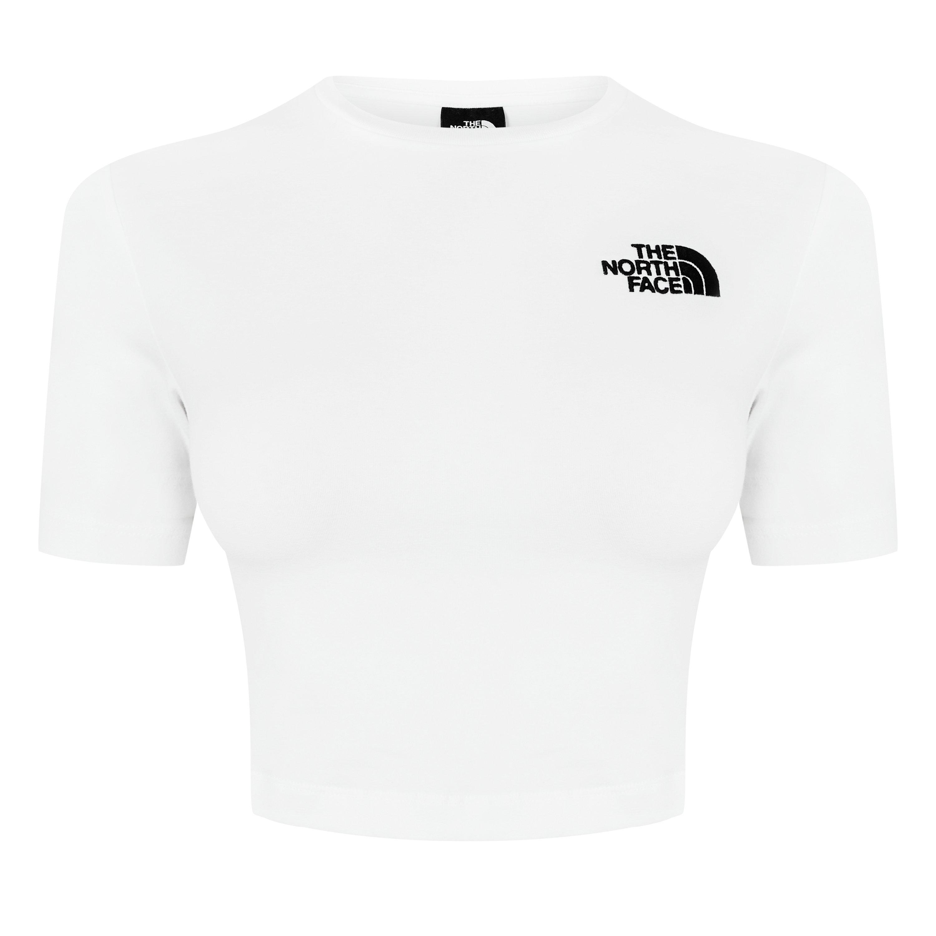 White FN41 - The North Face - Women's Simple Dome Crop T-Shirt - 5
