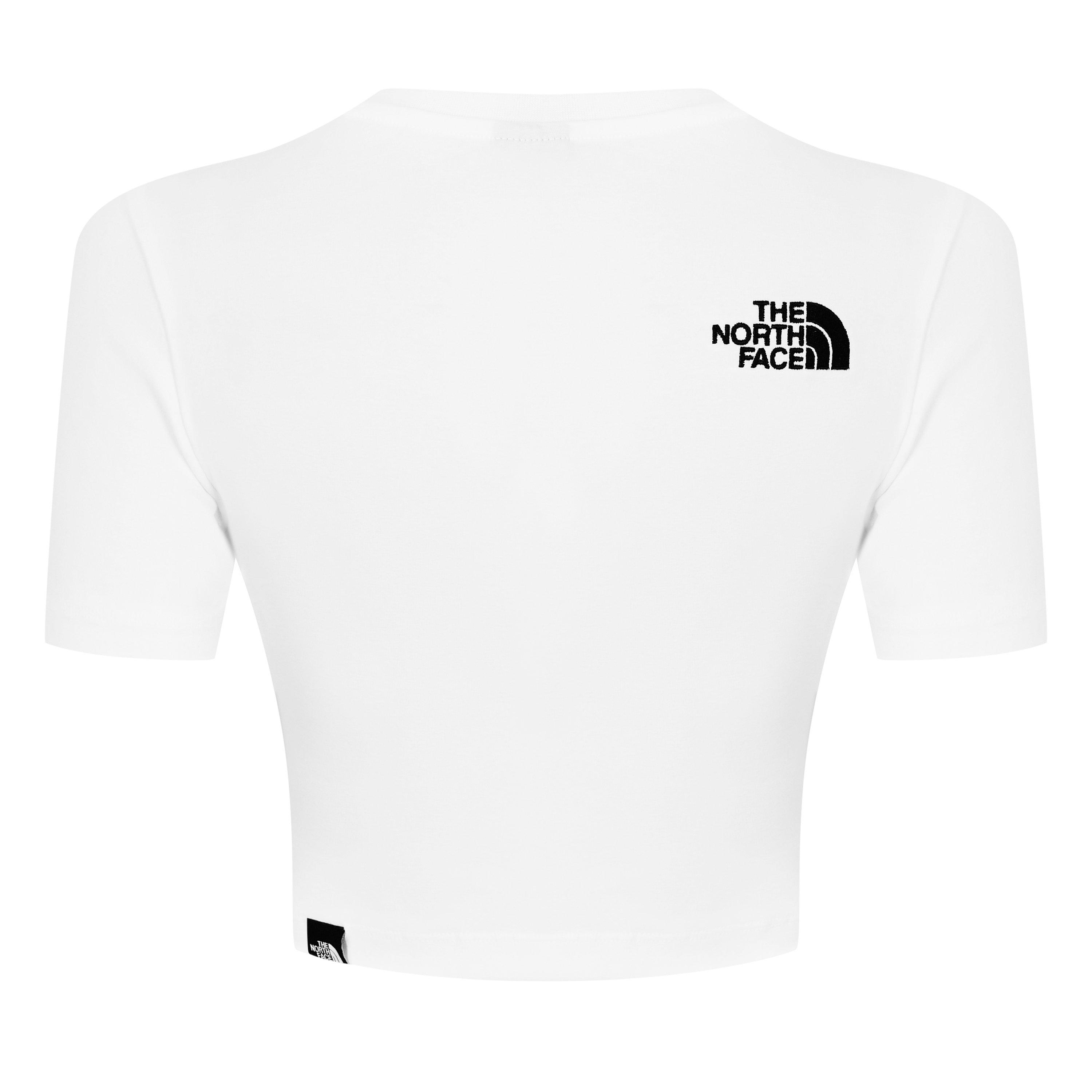White FN41 - The North Face - Women's Simple Dome Crop T-Shirt - 6