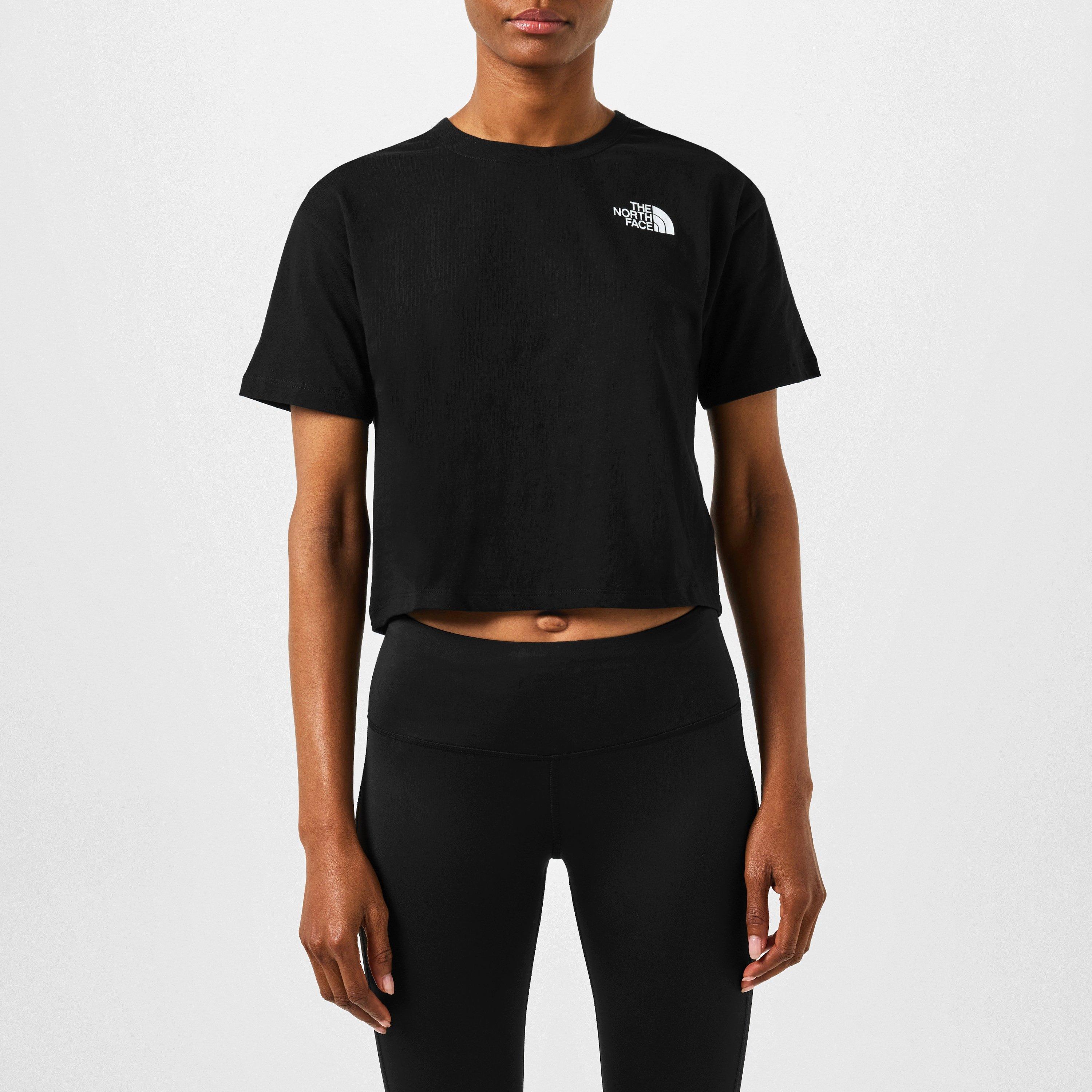 Black JK3 - The North Face - Women's Simple Dome Crop T-Shirt - 3