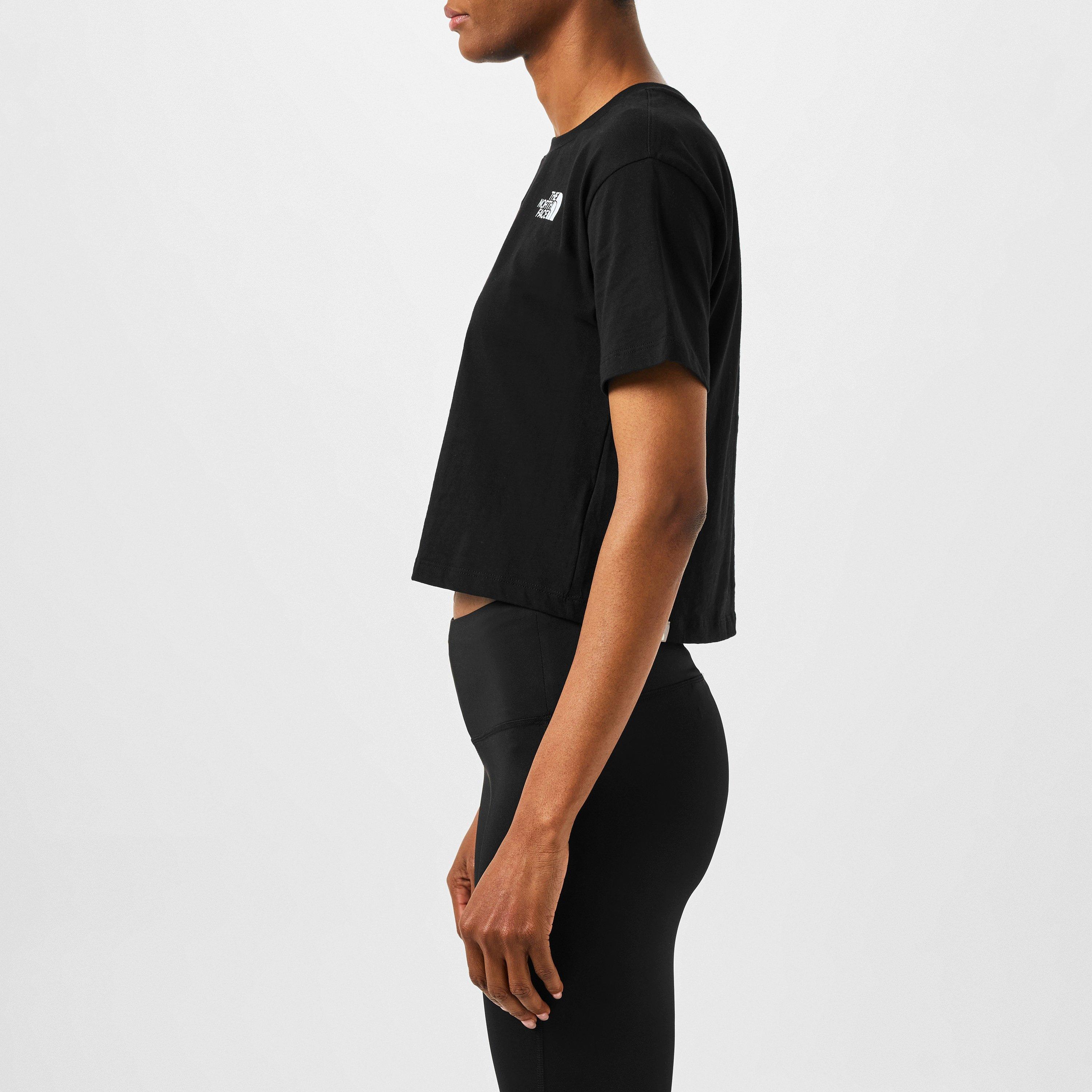 Black JK3 - The North Face - Women's Simple Dome Crop T-Shirt - 5