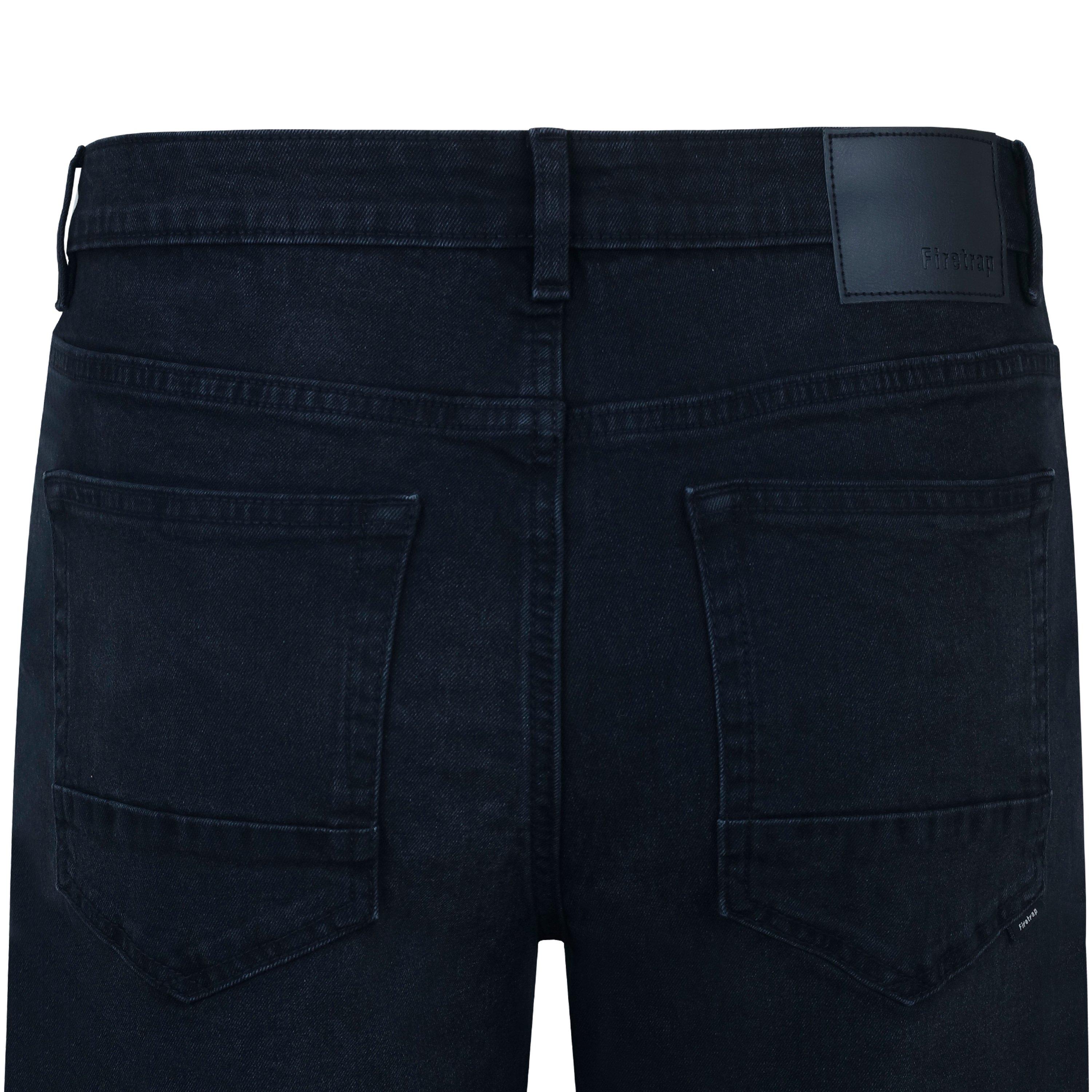 Zwart - Firetrap - Denim Shorts - 4