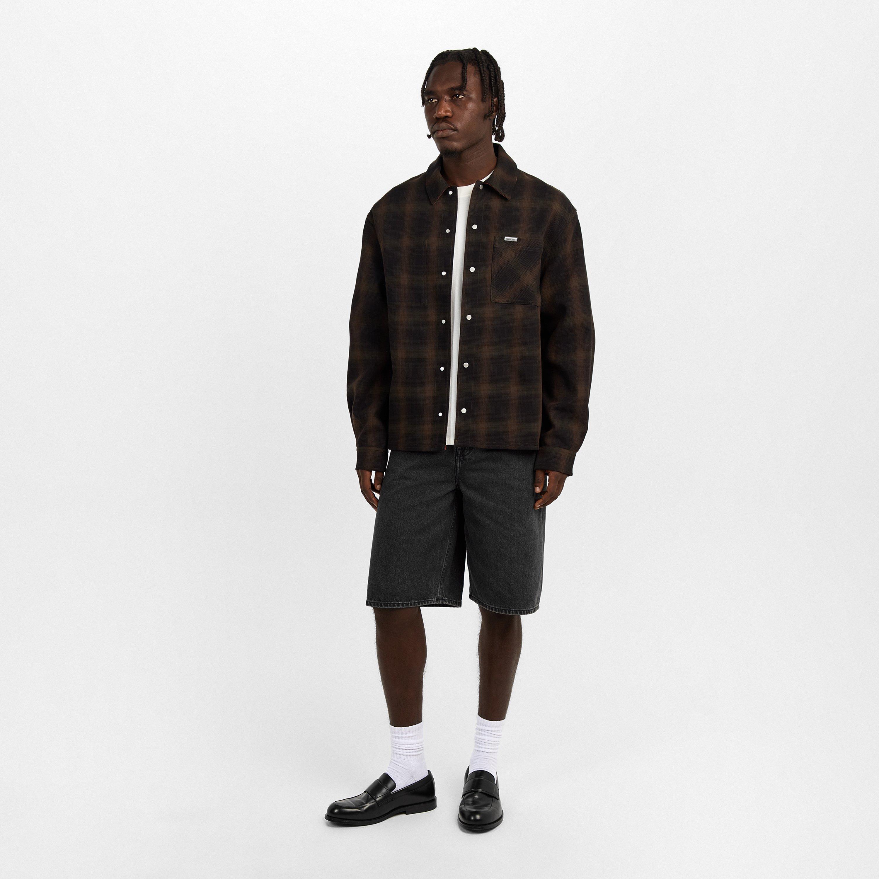 Washed Black - 7 For All Mankind - Men's Wide Denim Shorts - 6