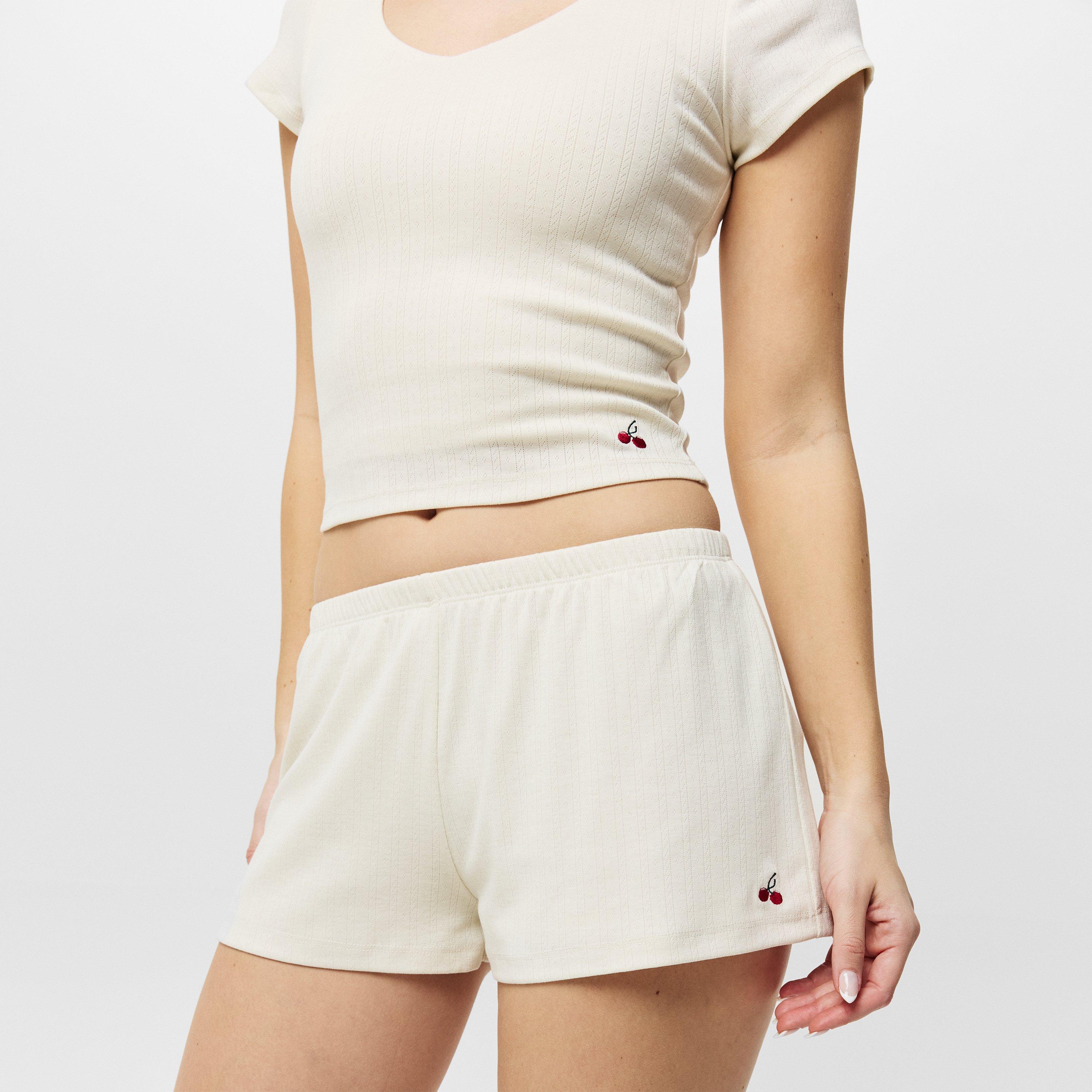 Vintage White - Jack Wills - JW Pointelle Crop Top - 3