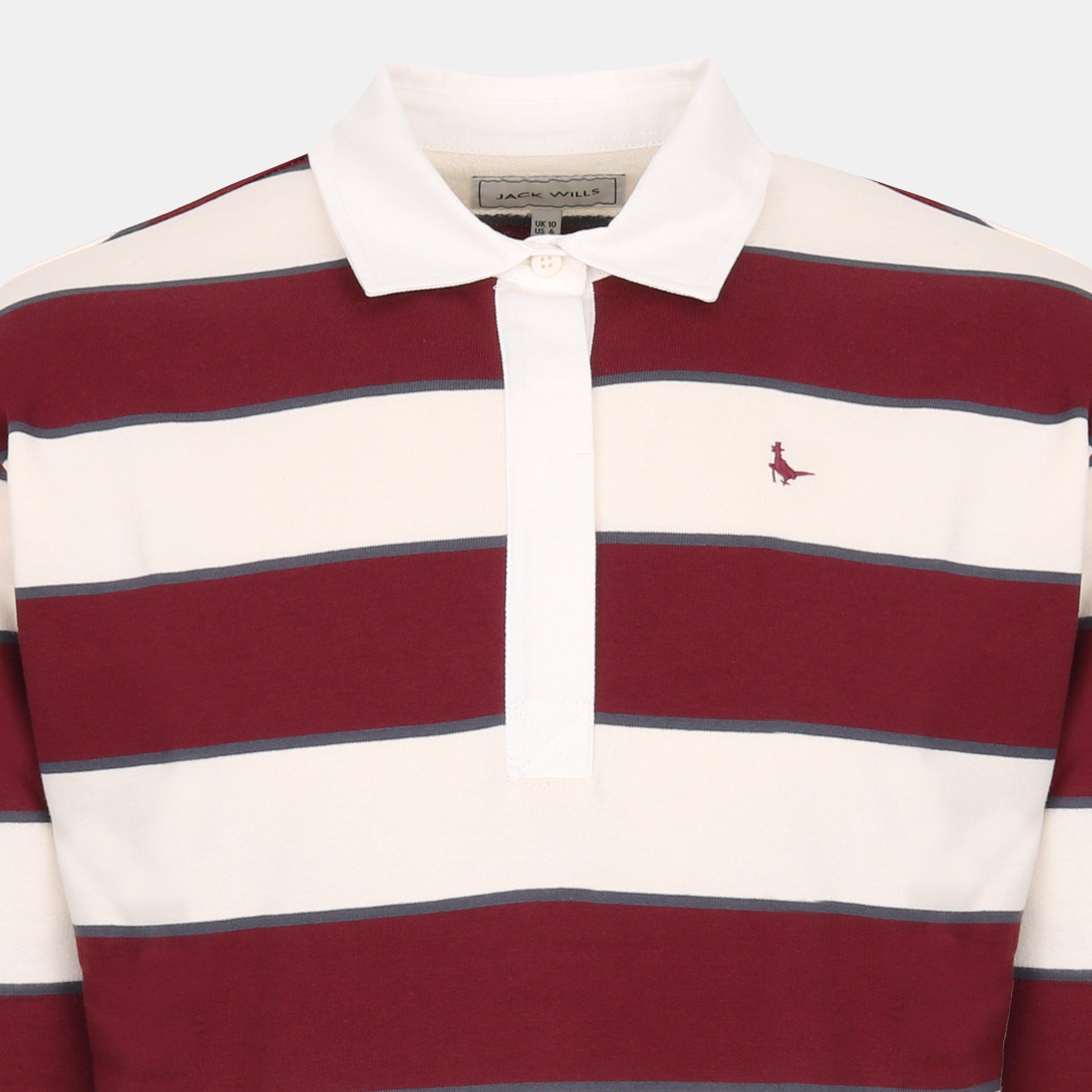 Burg/Navy - Jack Wills - Rugby Shirt Ld54 - 3