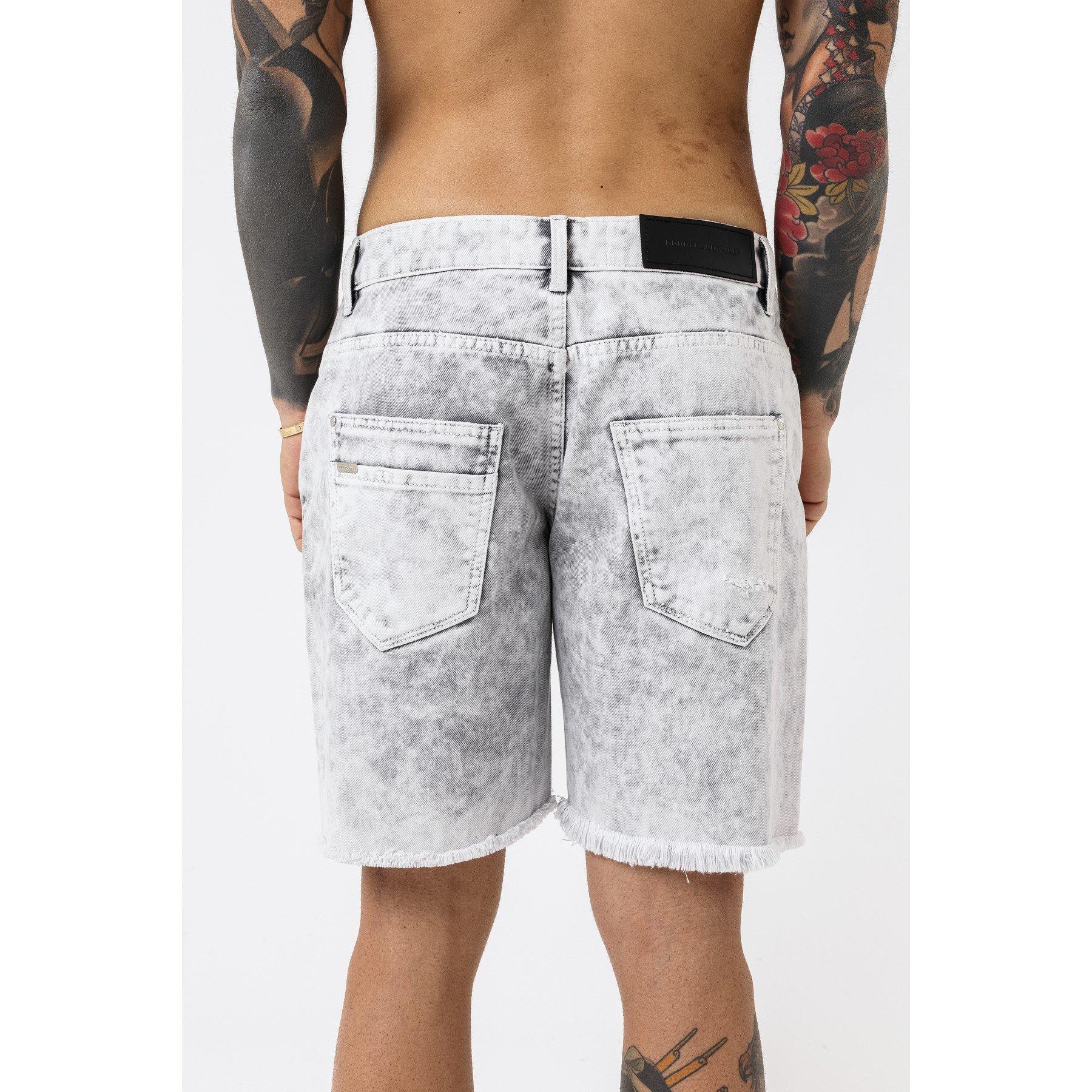 Grises - Good For Nothing - Denim Shorts Acid Grey - 3