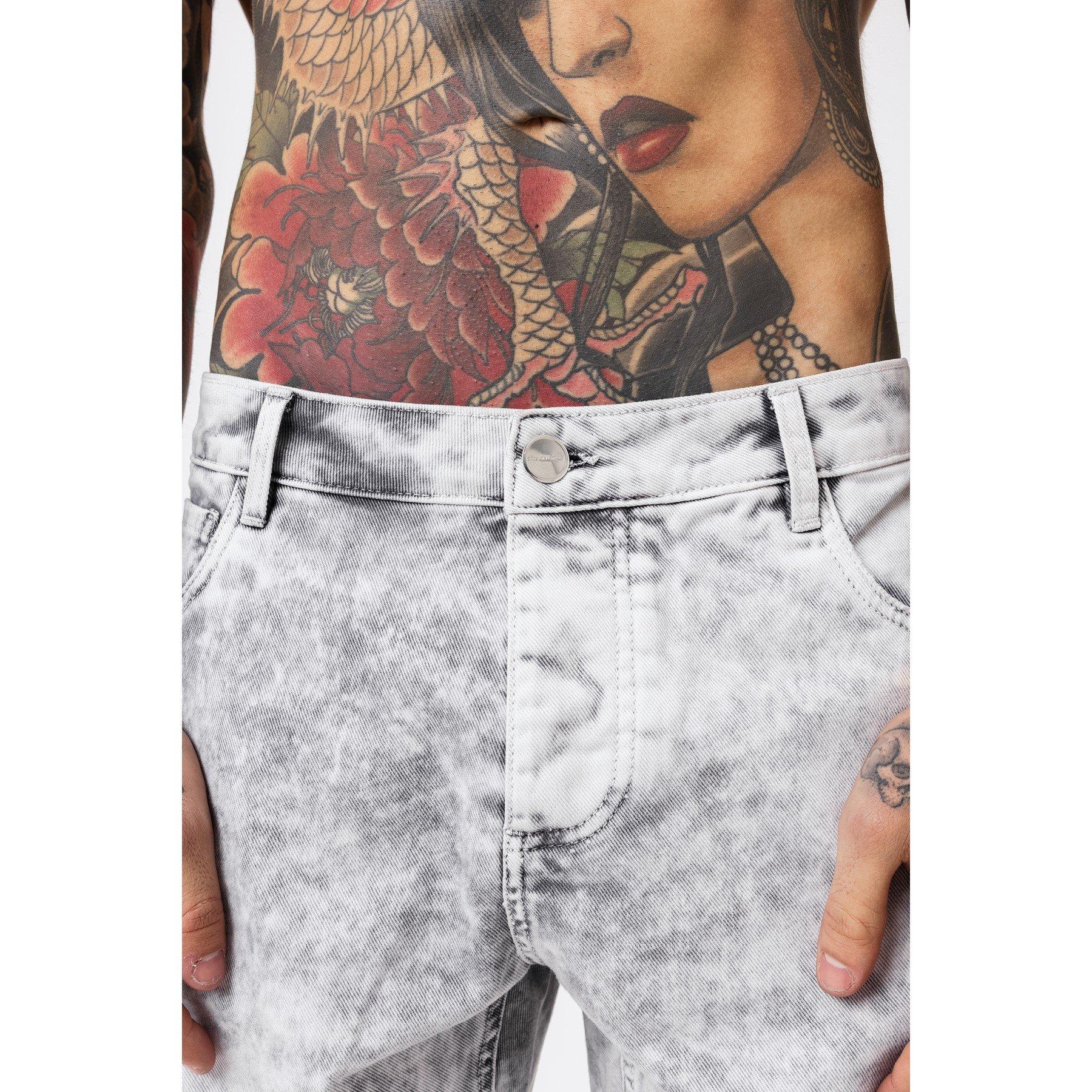 Grises - Good For Nothing - Denim Shorts Acid Grey - 4