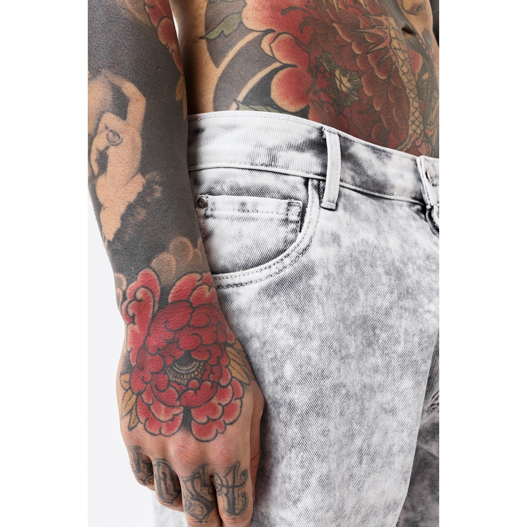 Grises - Good For Nothing - Denim Shorts Acid Grey - 6