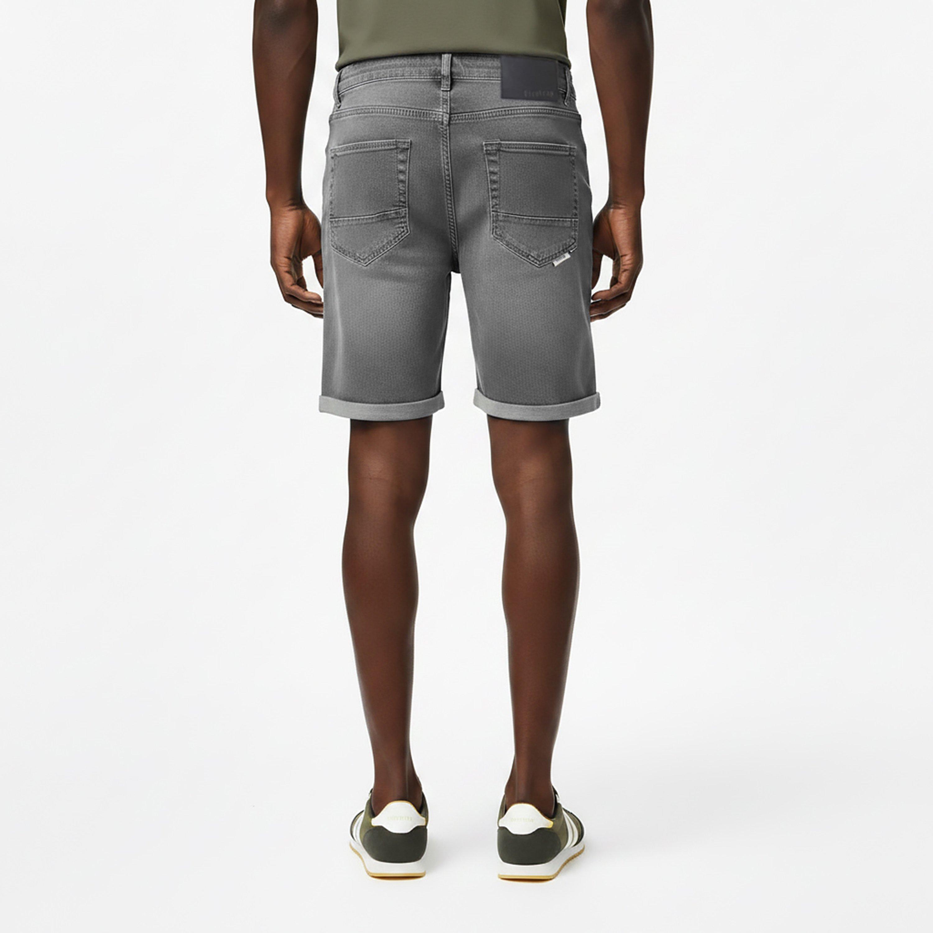 Grijs - Jack Wills - Men's Cotton 5 Pocket Denim Shorts - 4