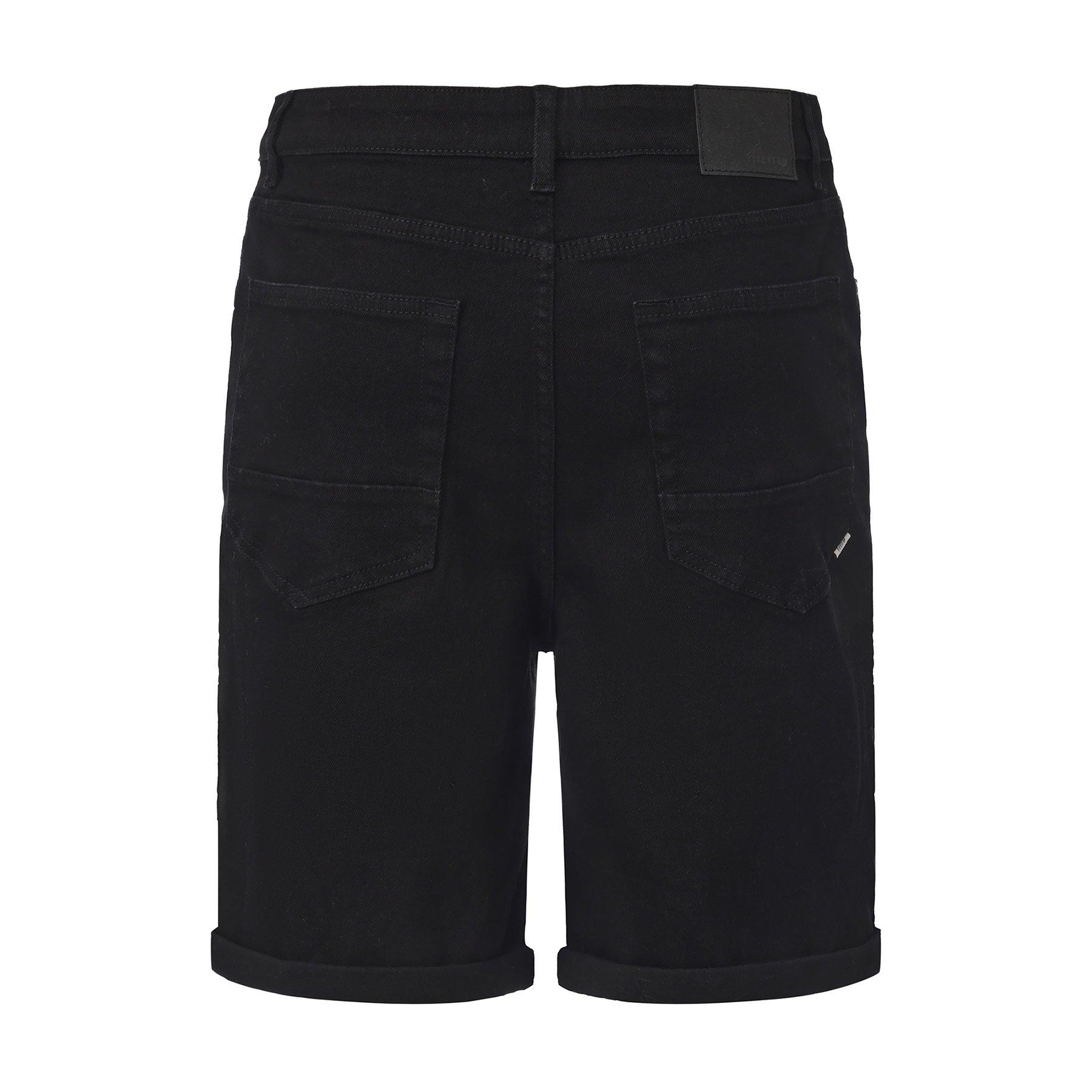Preto - Firetrap - Men's Cotton 5 Pocket Denim Shorts - 2