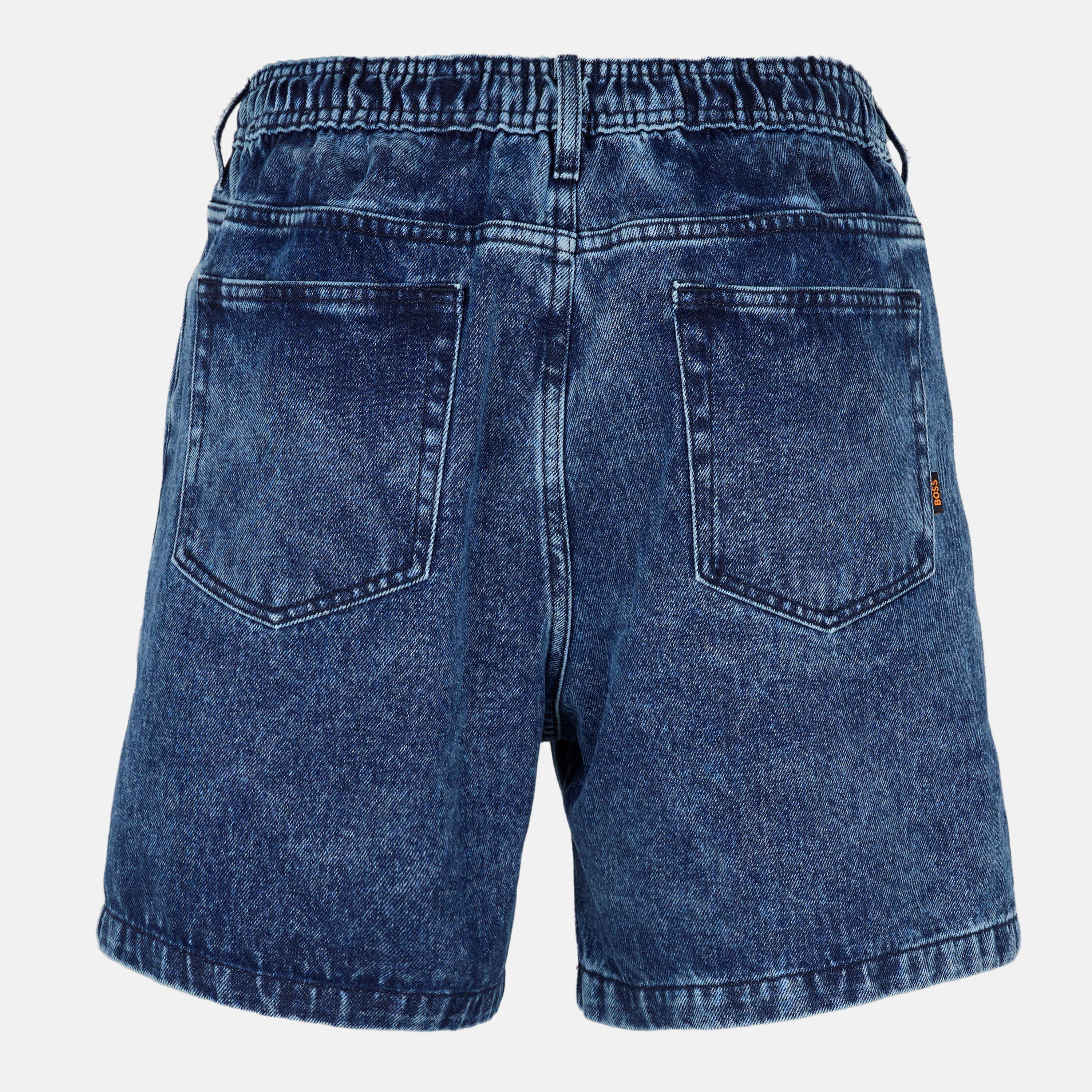Navy - Boss - Men's Ames Bc Denim Shorts - 2