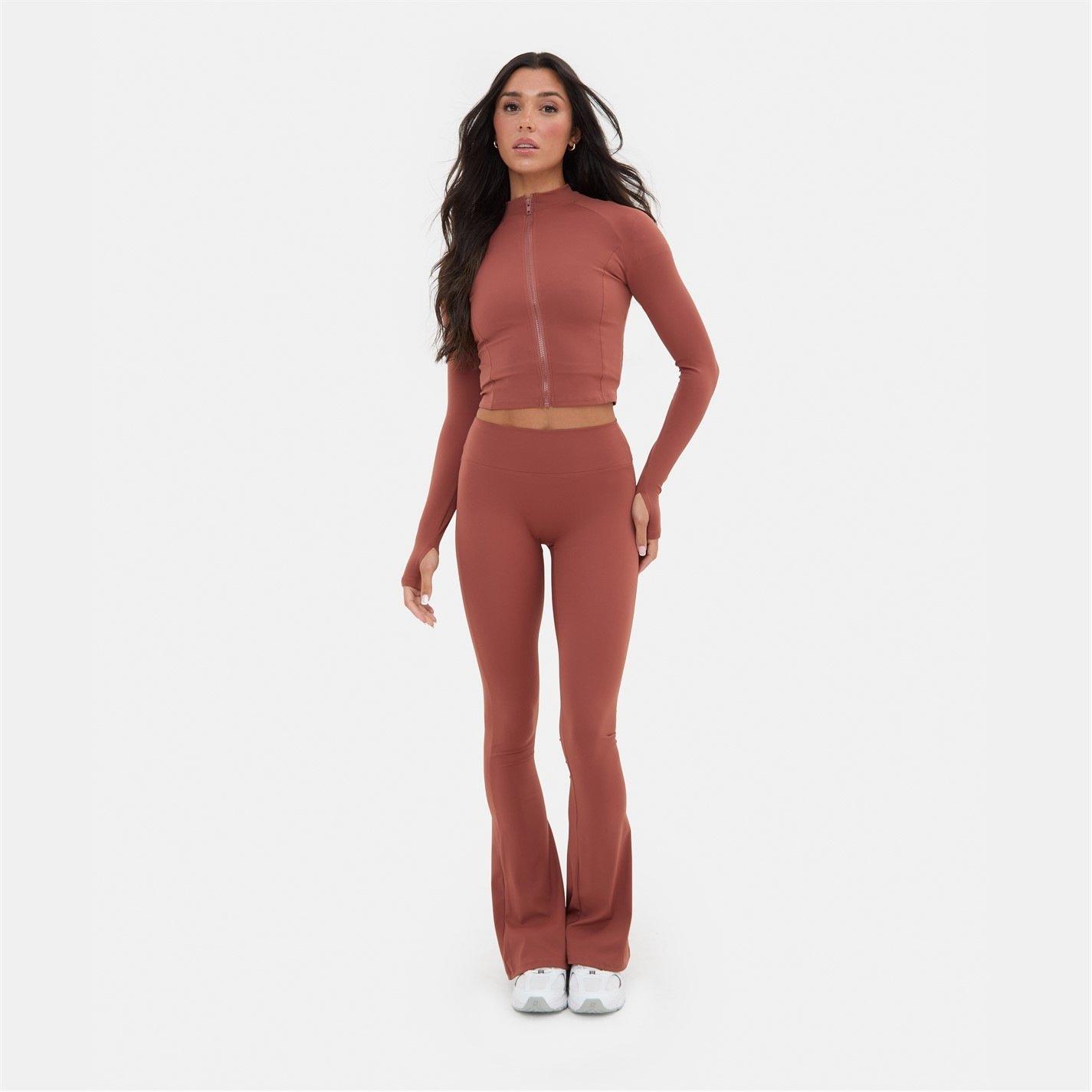 Mocha - I Saw It First - Zip Thru Long Sleeve Top - 1