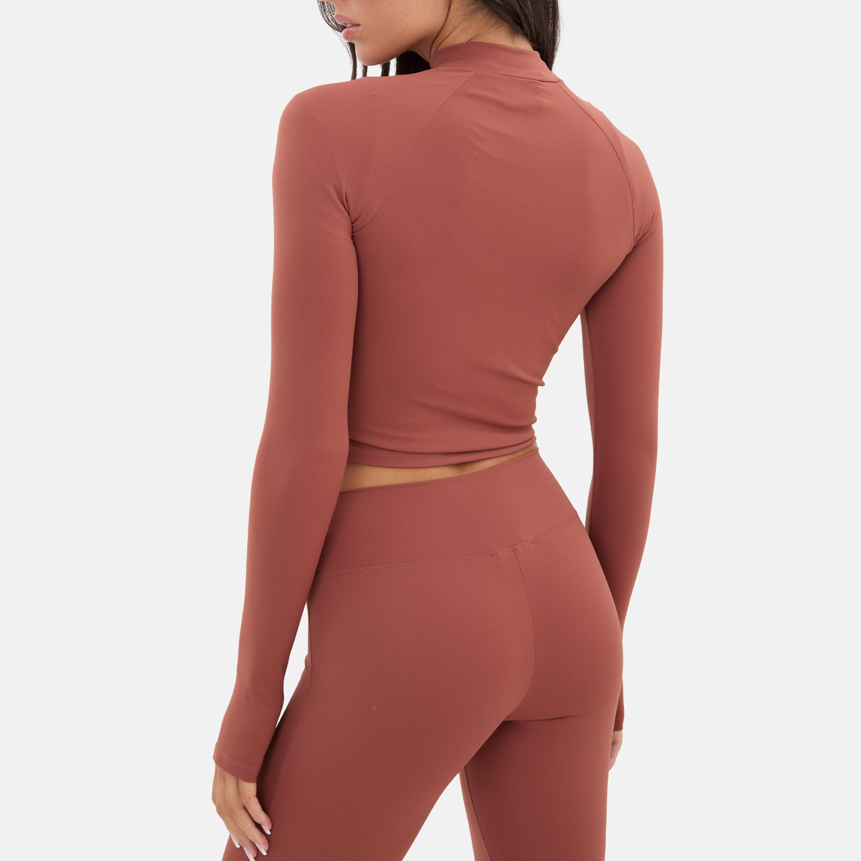 Mocha - I Saw It First - Zip Thru Long Sleeve Top - 4