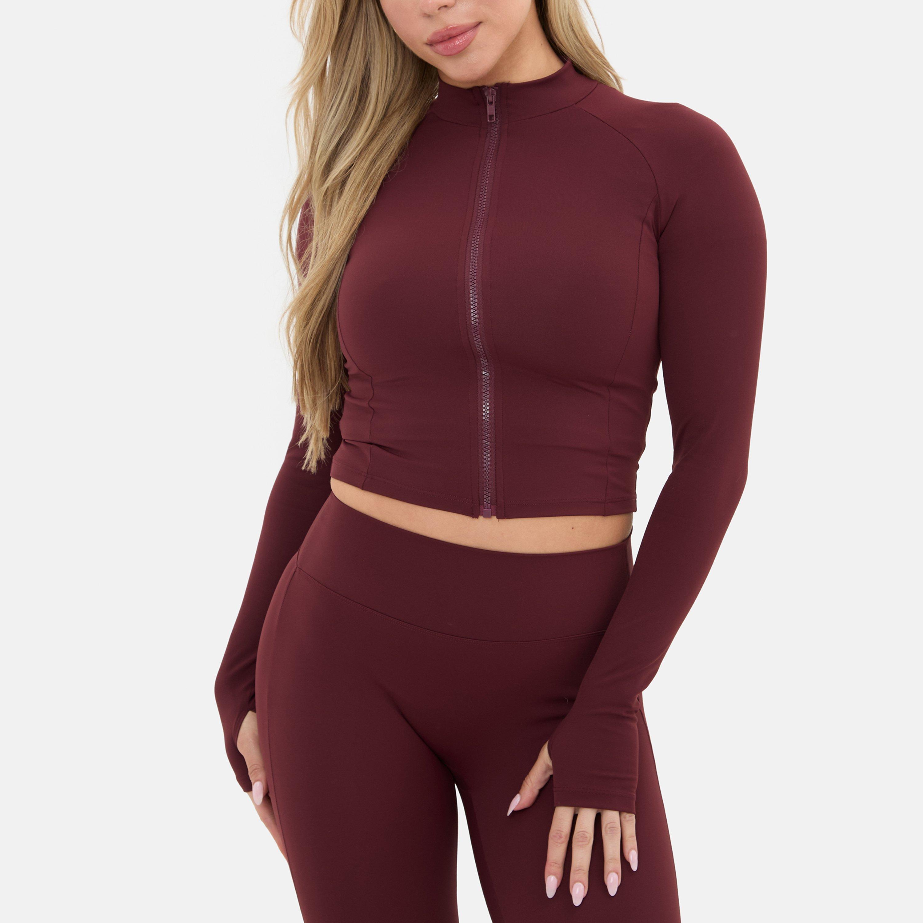 Zip Thru Long Sleeve Top
