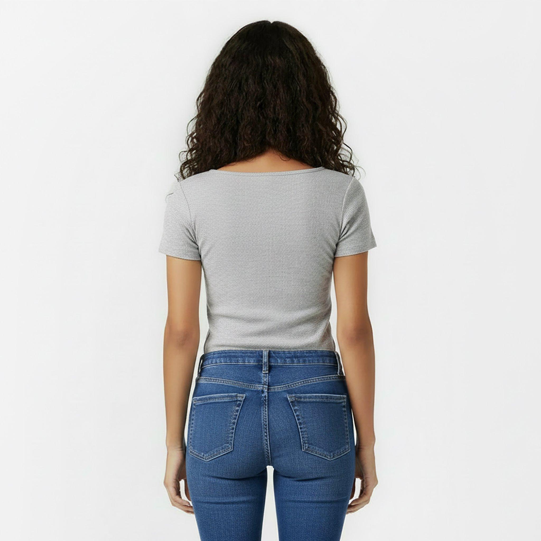 Grey Marl - Jack Wills - Women's Long-Sleeve T-Shirt - 4