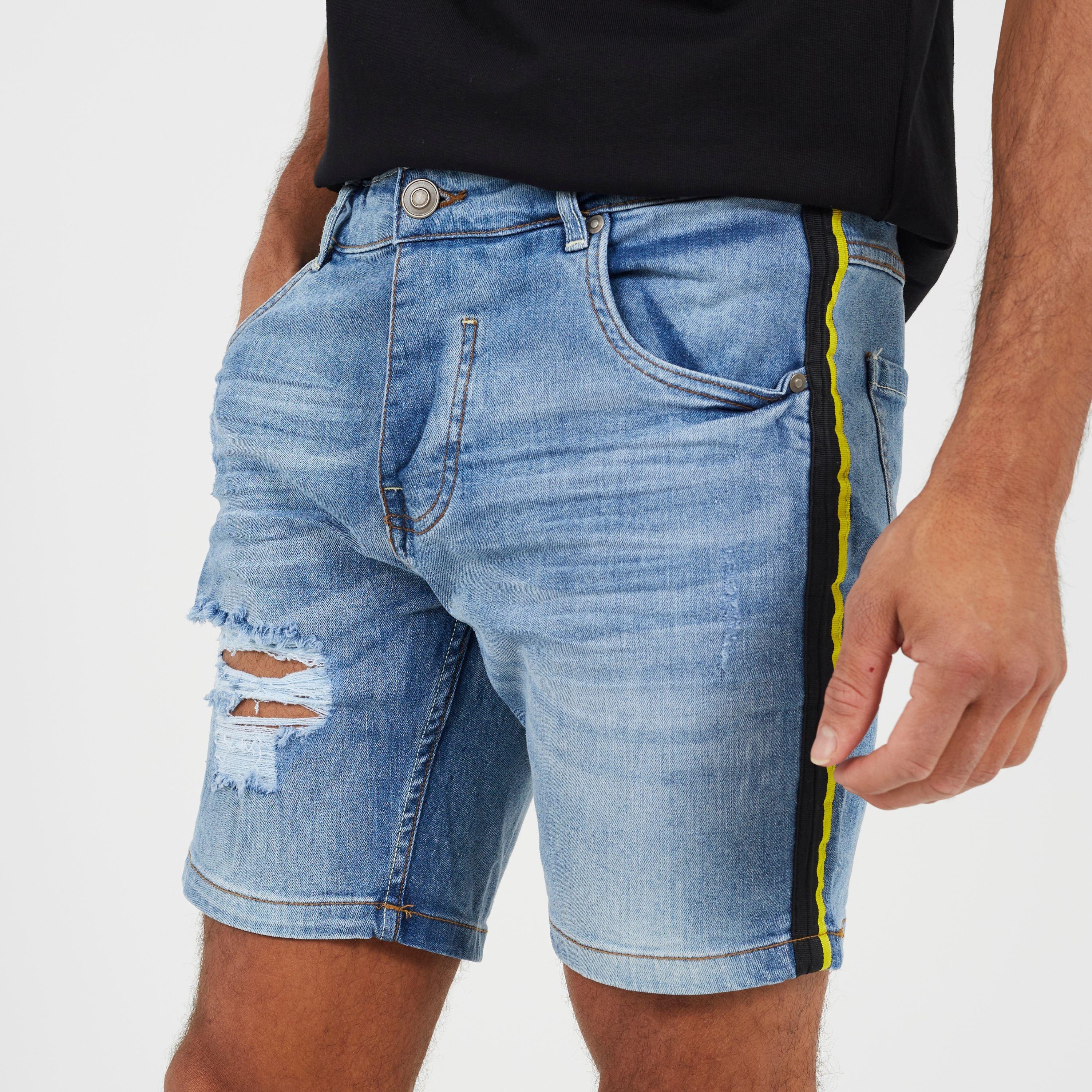 Blue Denim - Brave Soul - Denim Shorts - 3