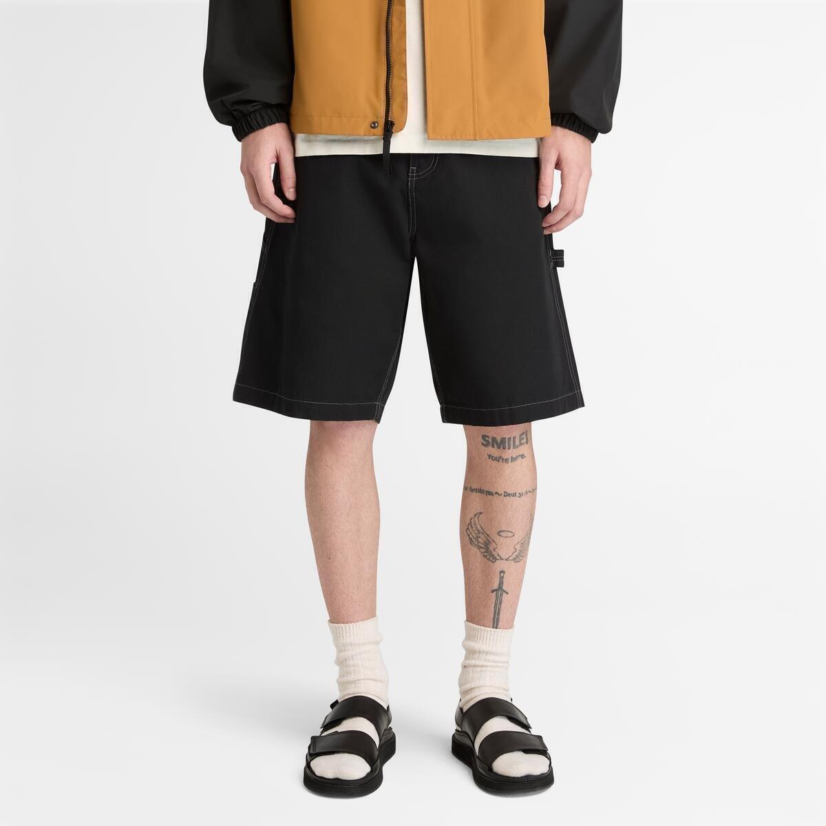 Black - Timberland - Men's Denim Shorts - 1