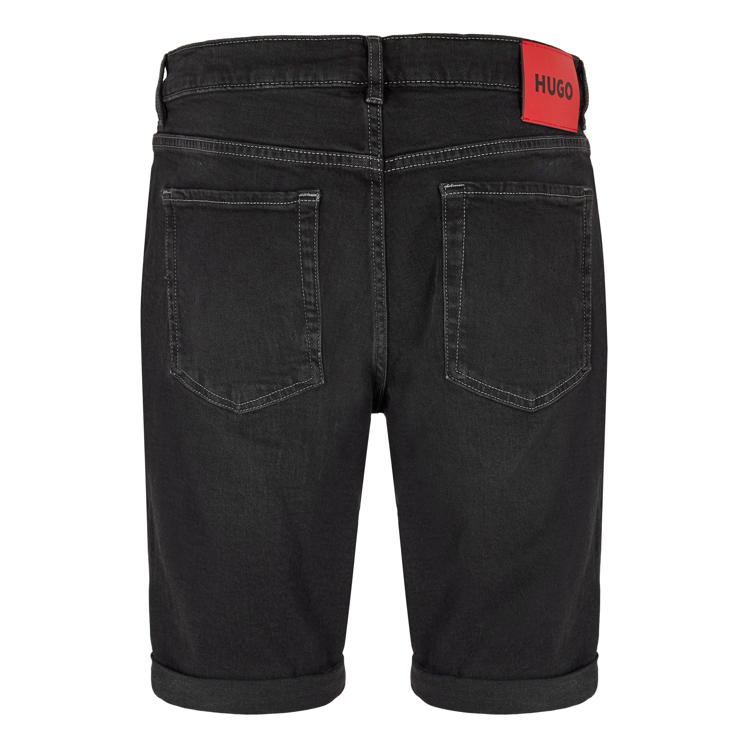 Dark Grey - Hugo - Men's Denim Shorts - 2