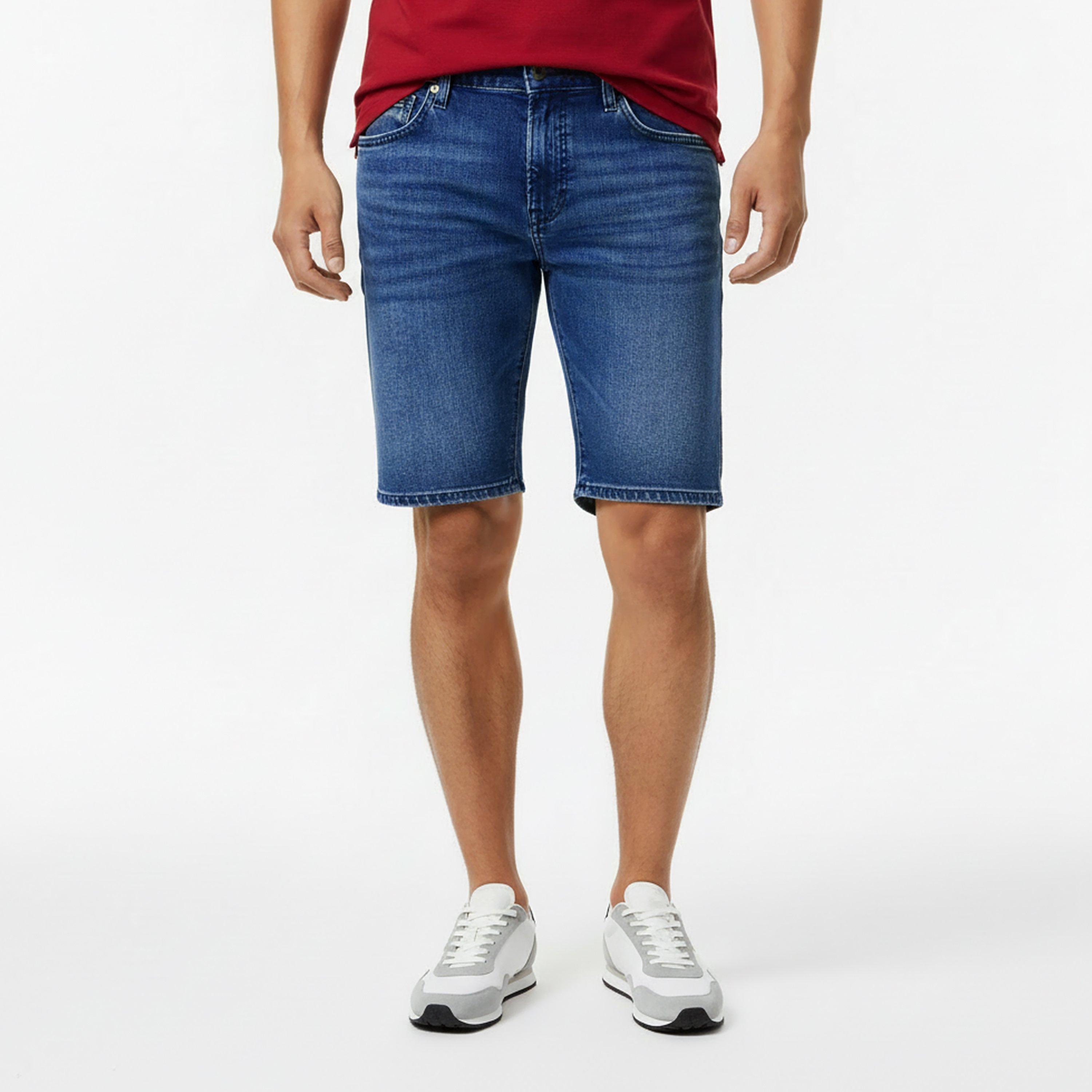 Blau 426 - Boss - Mens BOSS ORANGE Denim Shorts - 3