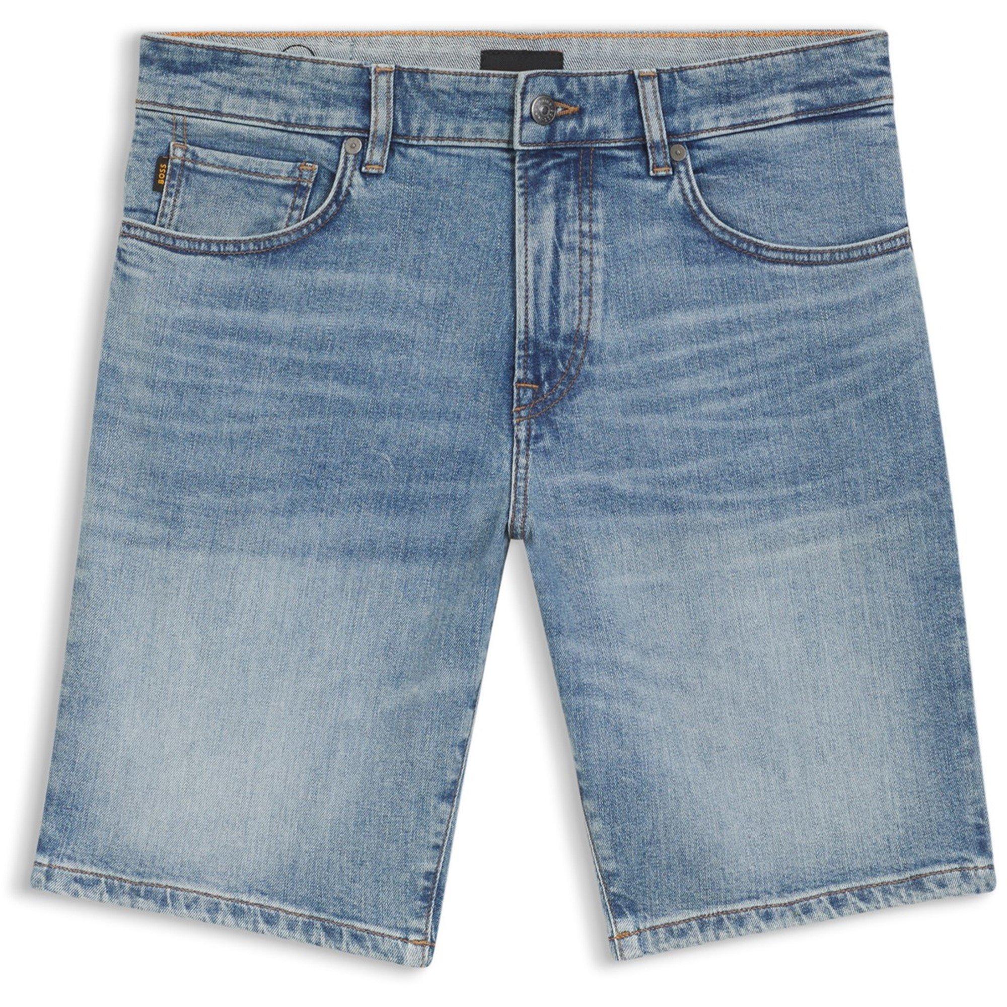 Boss Mens BOSS ORANGE Denim Shorts - Light Blue 456 - L
