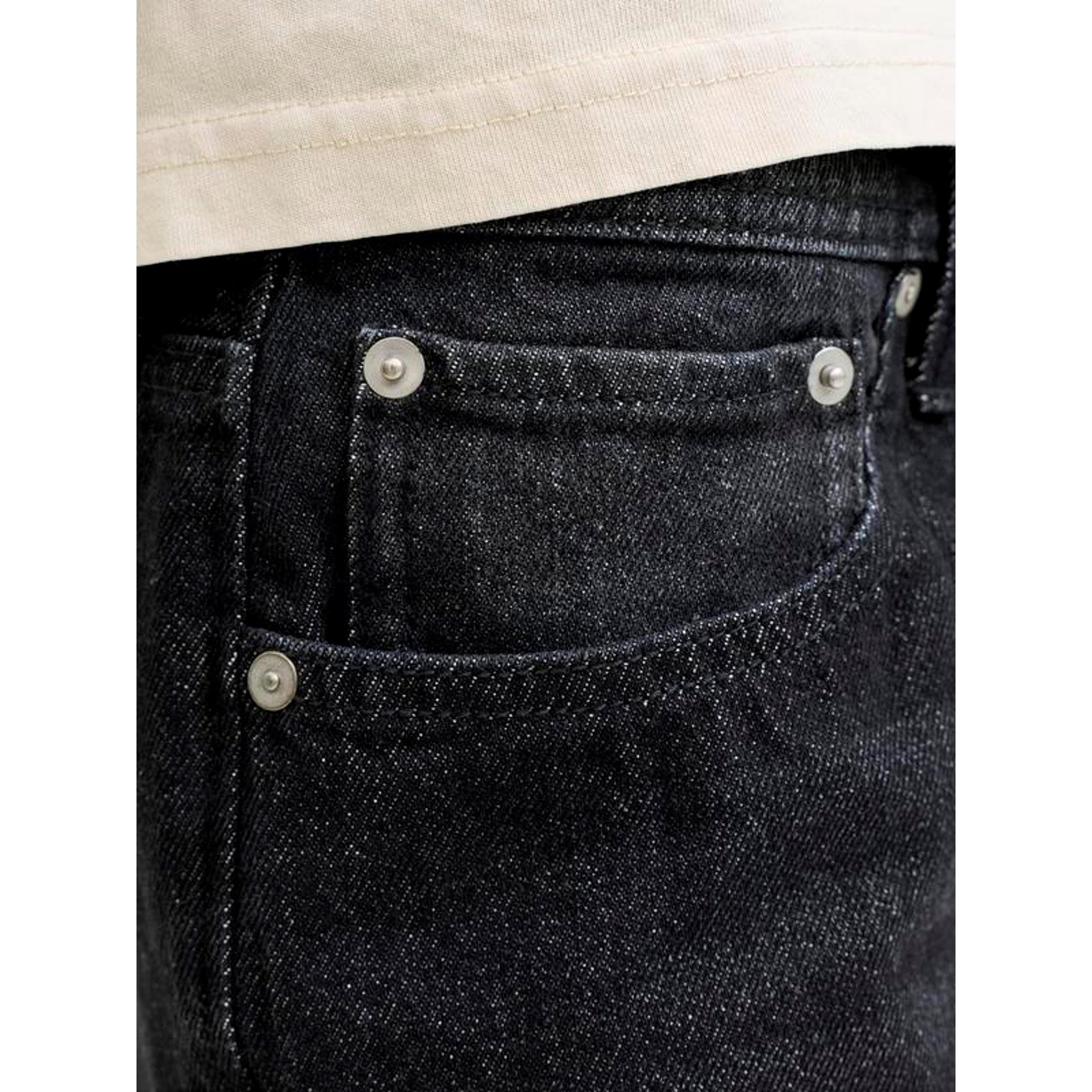 Black Denim - Jack and Jones - Mens Tony Loose Denim Shorts - 7