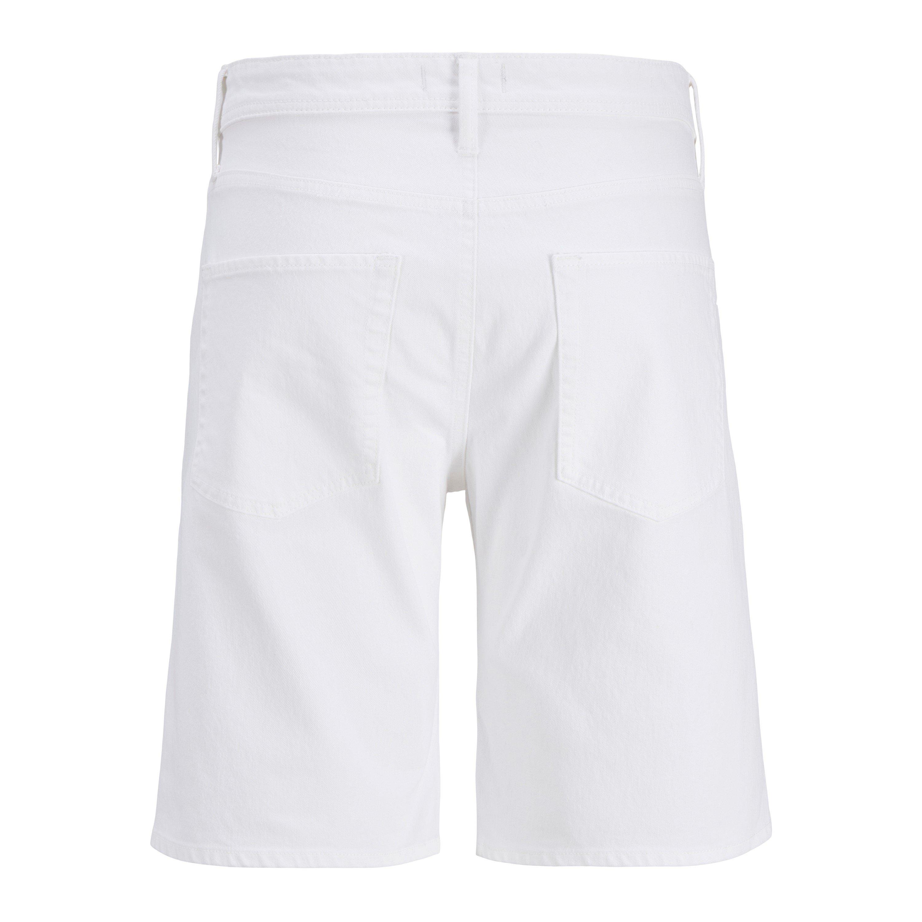 Optic White - Jack and Jones - Mens Rick Slim Denim Shorts - 2