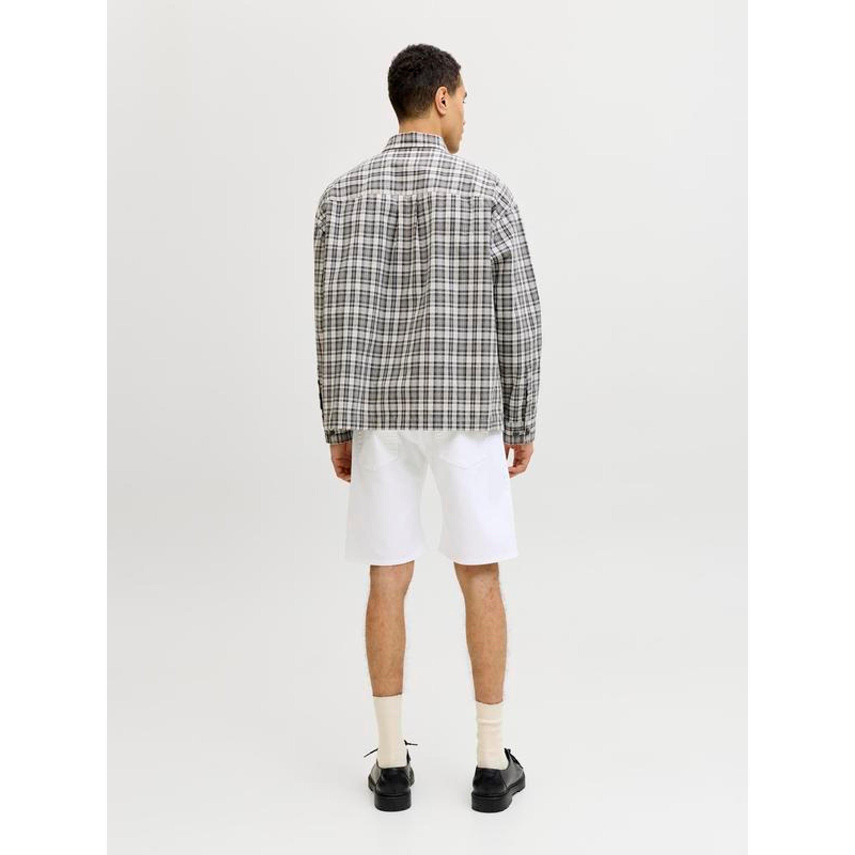 Optic White - Jack and Jones - Mens Rick Slim Denim Shorts - 4