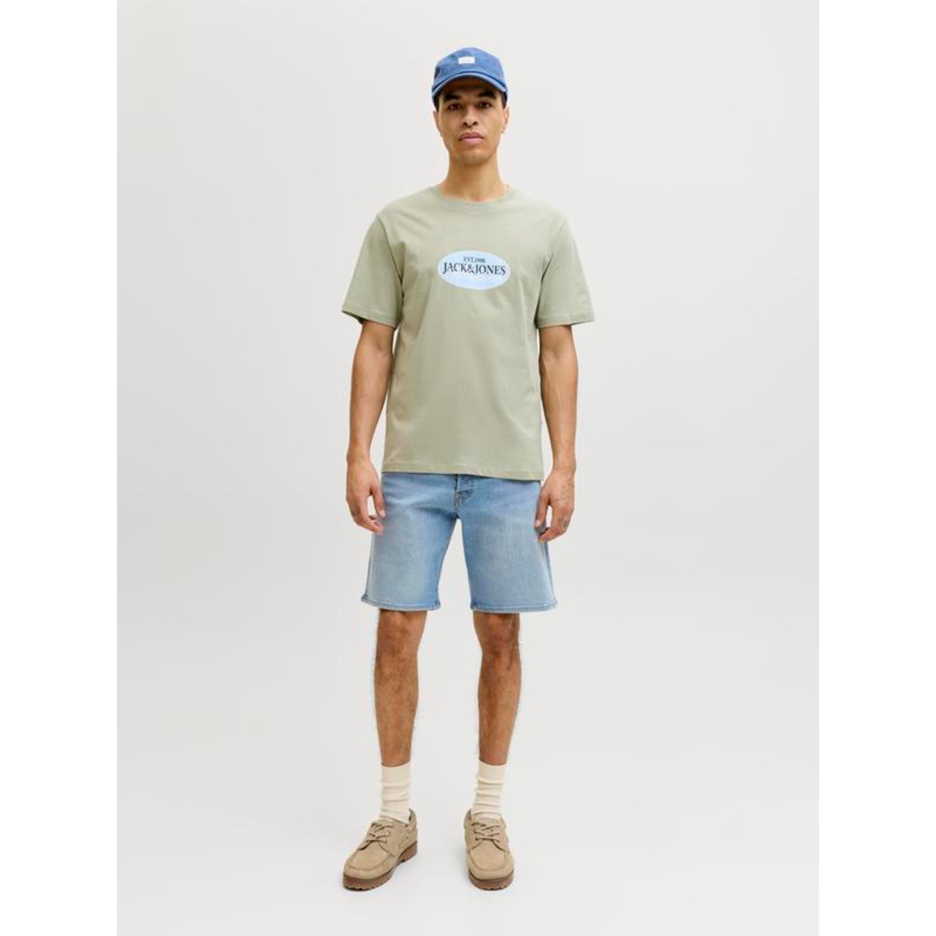 Lt Blue Denim - Jack and Jones - Mens Rick Slim Denim Shorts - 3