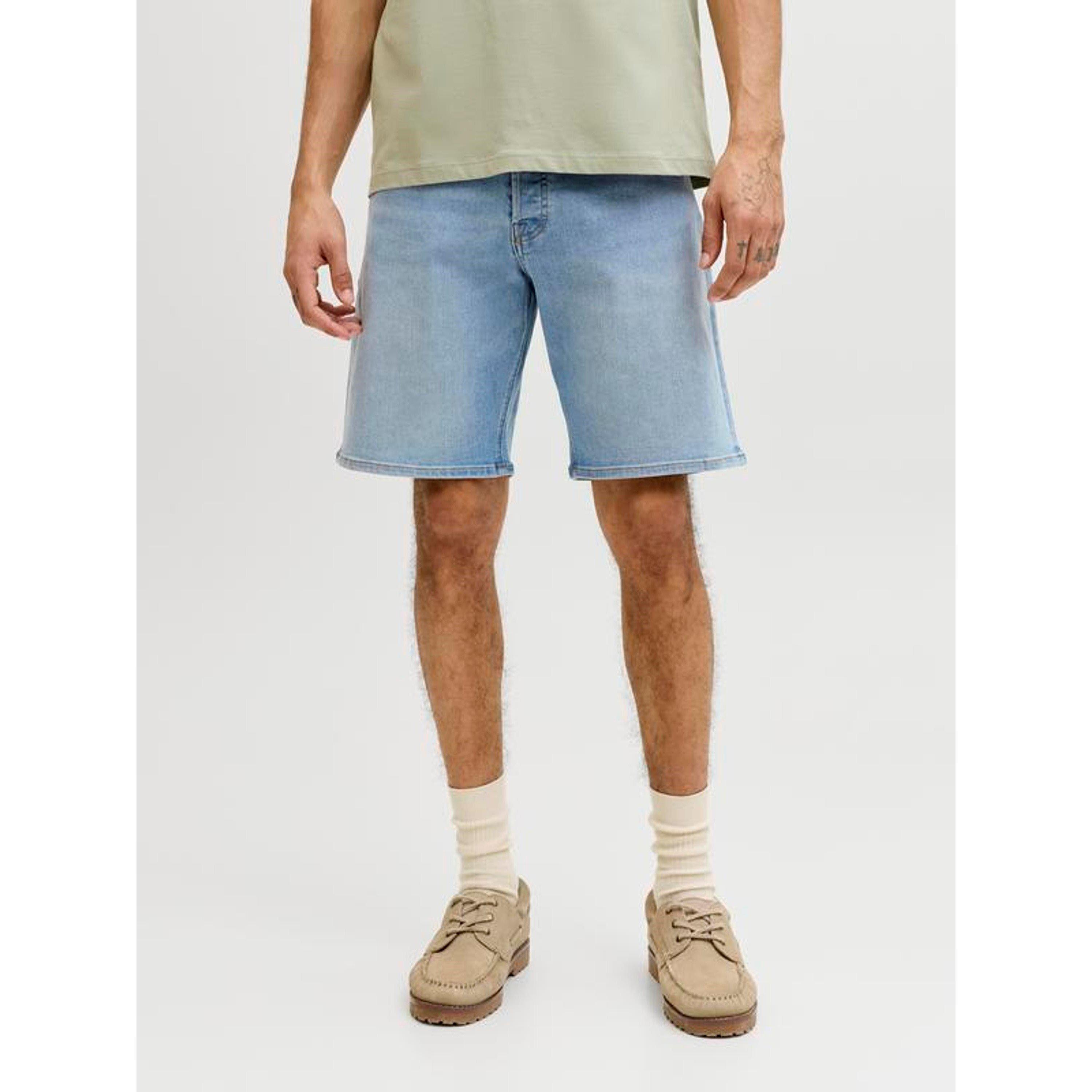 Lt Blue Denim - Jack and Jones - Mens Rick Slim Denim Shorts - 5