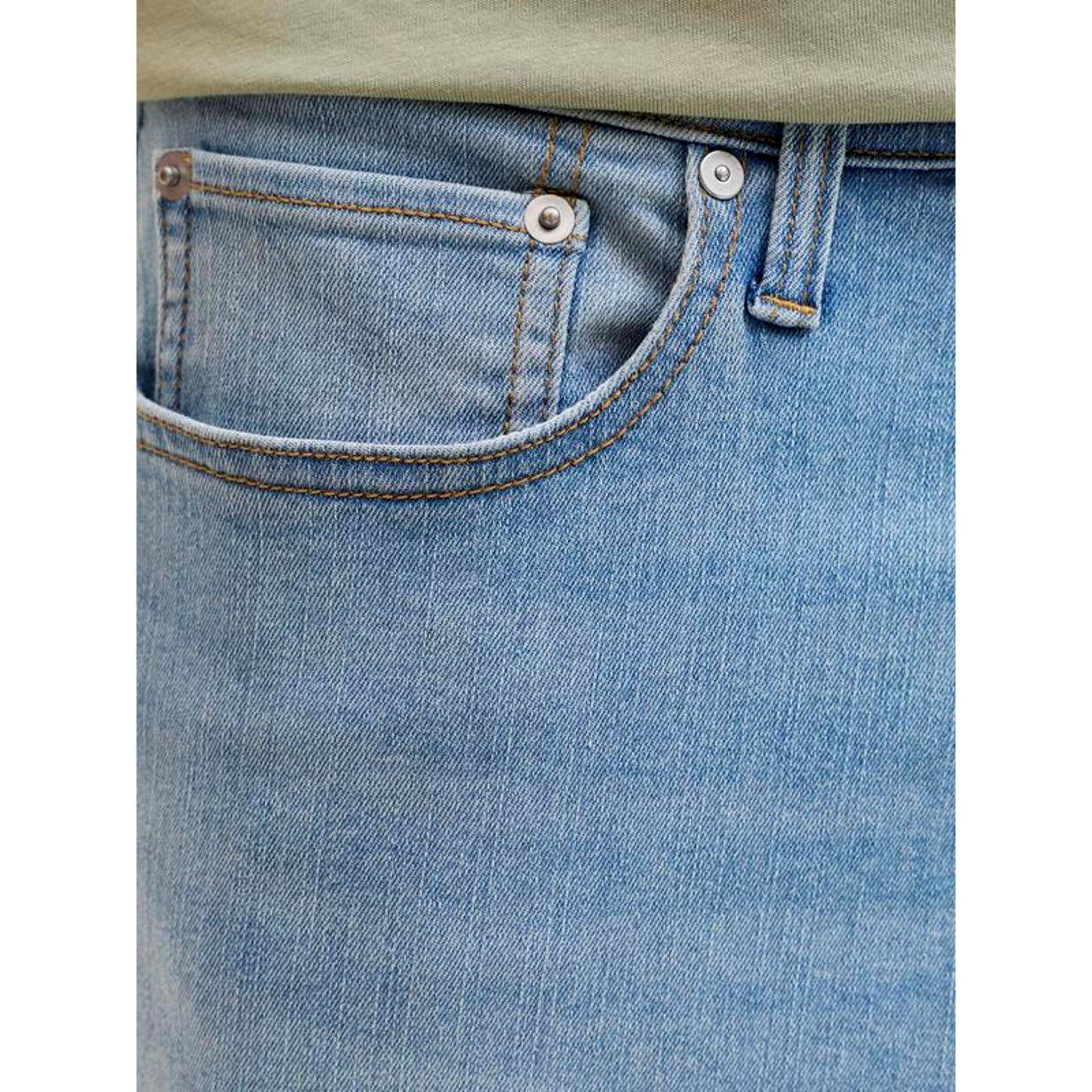 Lt Blue Denim - Jack and Jones - Mens Rick Slim Denim Shorts - 7