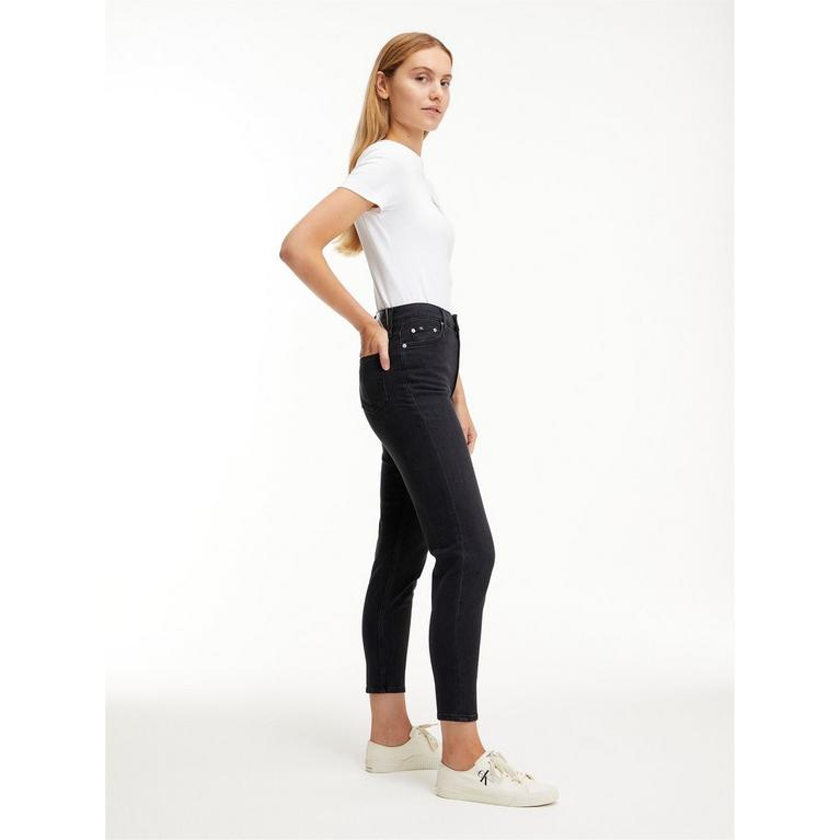 Denim noir - As calças Calvin Klein Modern para mulher são confortáveis - Calvin Klein Mom Jeans - 3