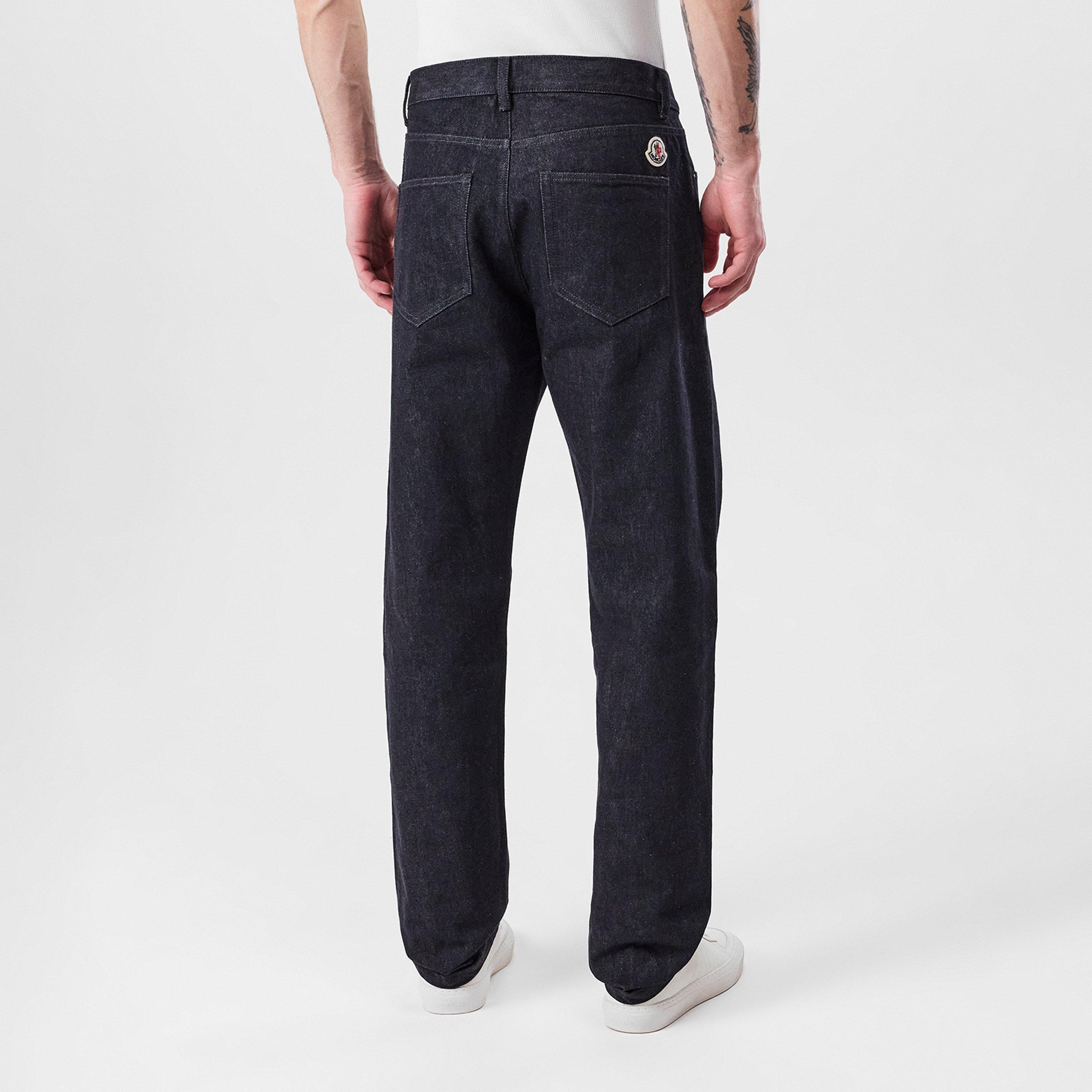 Navy 77A - Moncler - Logo Denim Jeans - 3