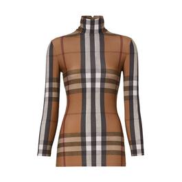 Burberry Emery Check Long Sleeve Top