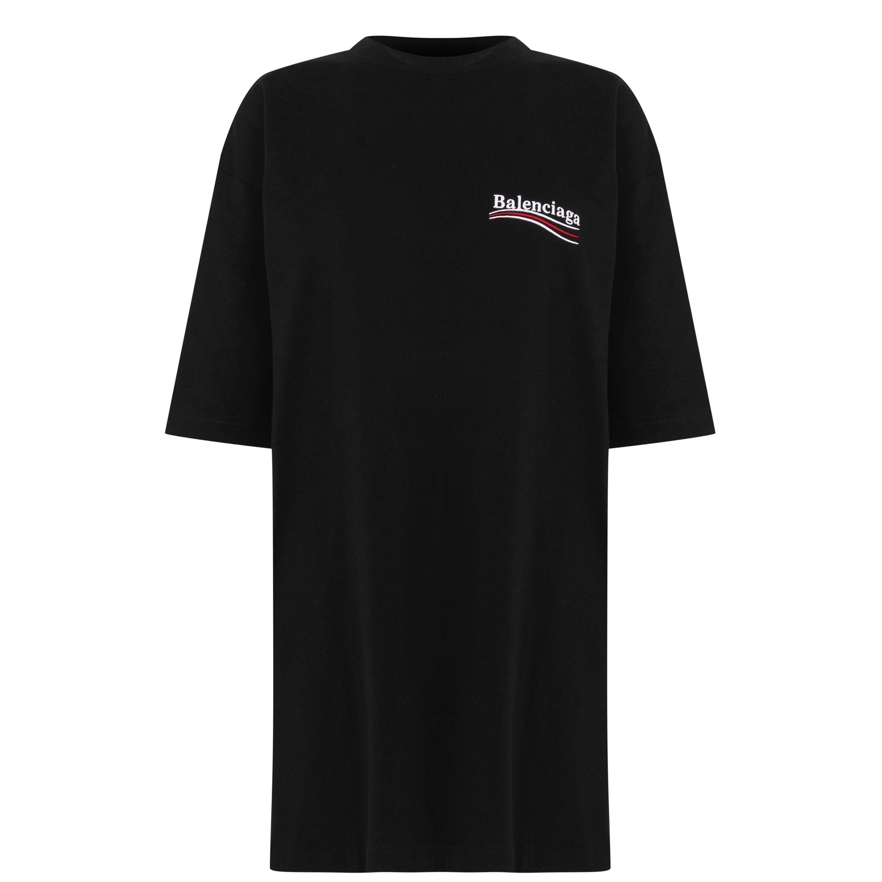 Black 1070 - Balenciaga - Political Logo Oversized T-Shirt - 5