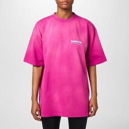 Balenciaga Political Logo Oversized T Shirt