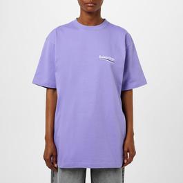 Balenciaga Political Logo Oversized T Shirt