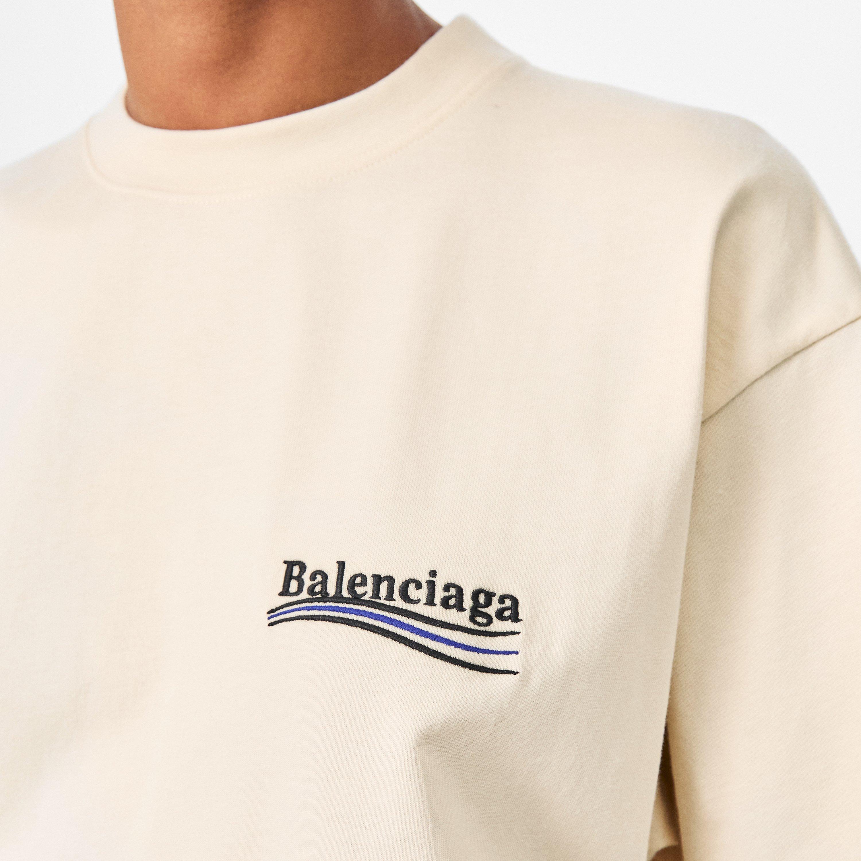 Balenciaga Political Logo Oversized T-Shirt | Cruise Fashion